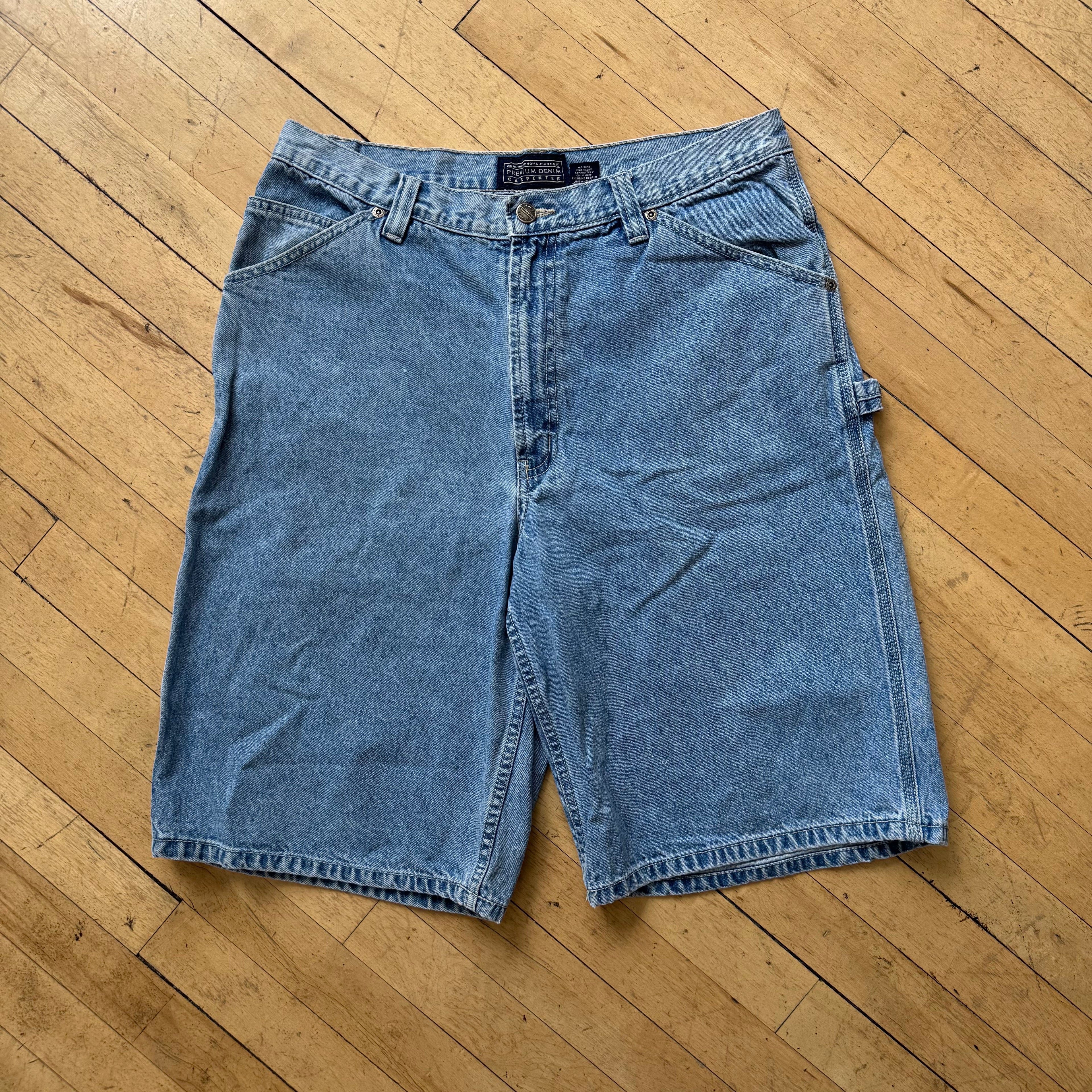 Vintage Sonoma Carpenter Jean Shorts Sz 33