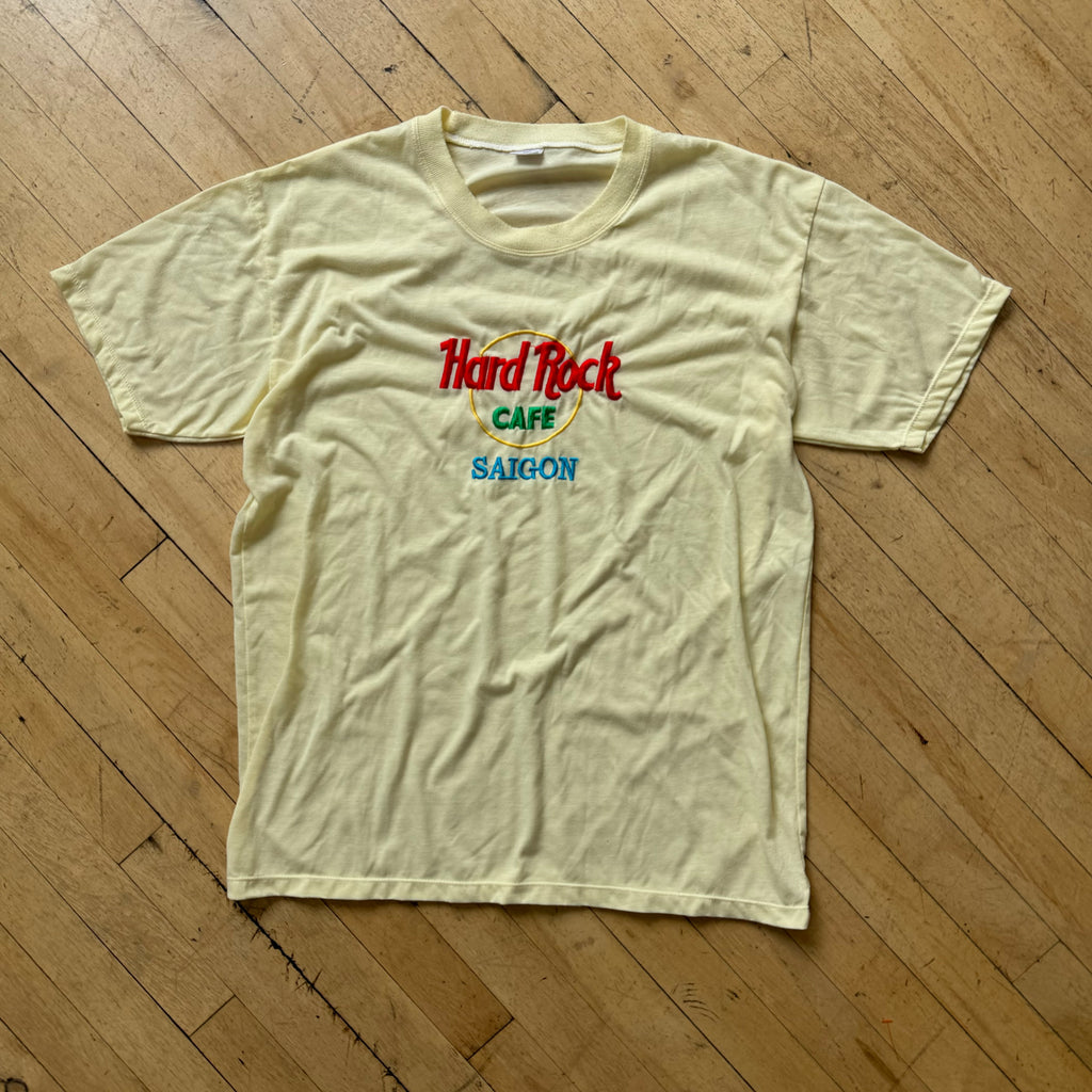 Vintage Embroidered Hard Rock Cafe T-shirt Sz L
