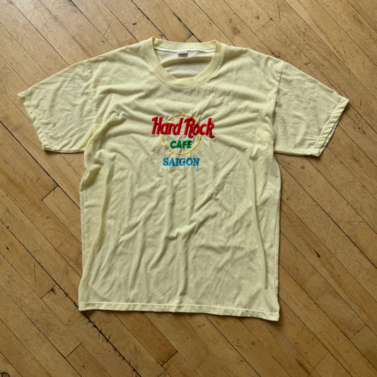 Vintage Embroidered Hard Rock Cafe T-shirt Sz L