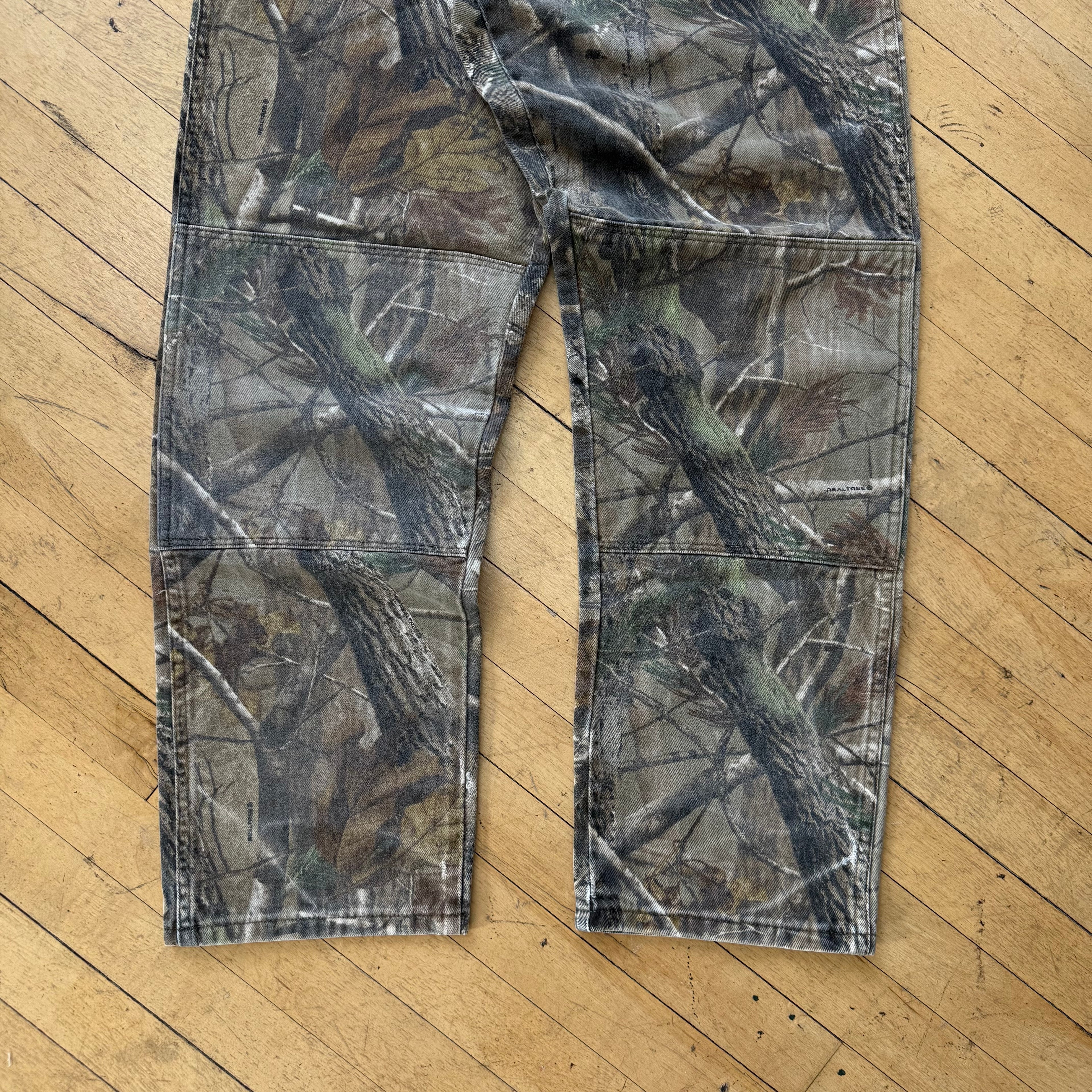 Vintage Wrangler Camo Denim Double Knee Jeans Sz 32x34