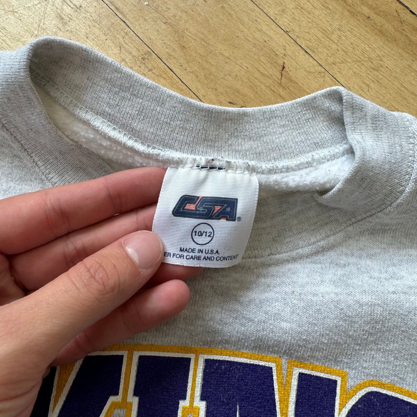 Vintage Minnesota Vikings CrewNeck Sz YTH 10/12