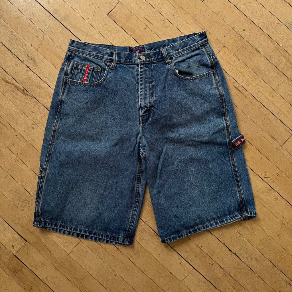 Y2K US Polo ASSN Denim Jean Shorts Sz 34