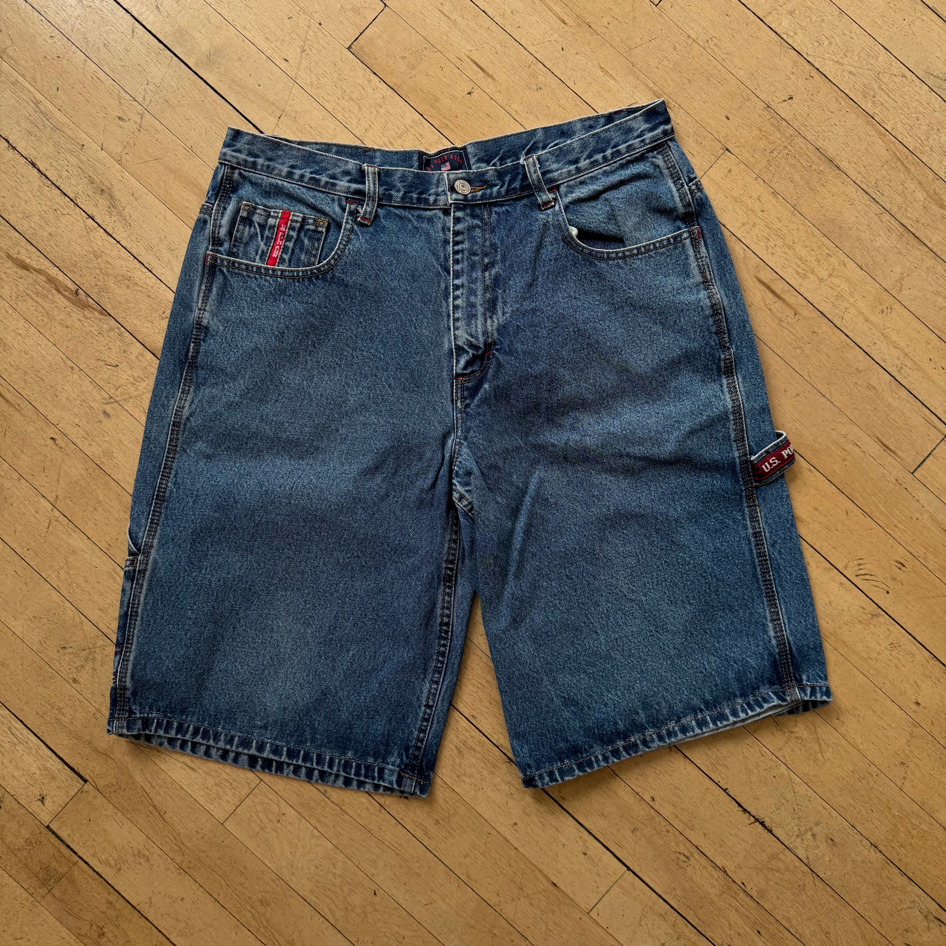Y2K US Polo ASSN Denim Jean Shorts Sz 34