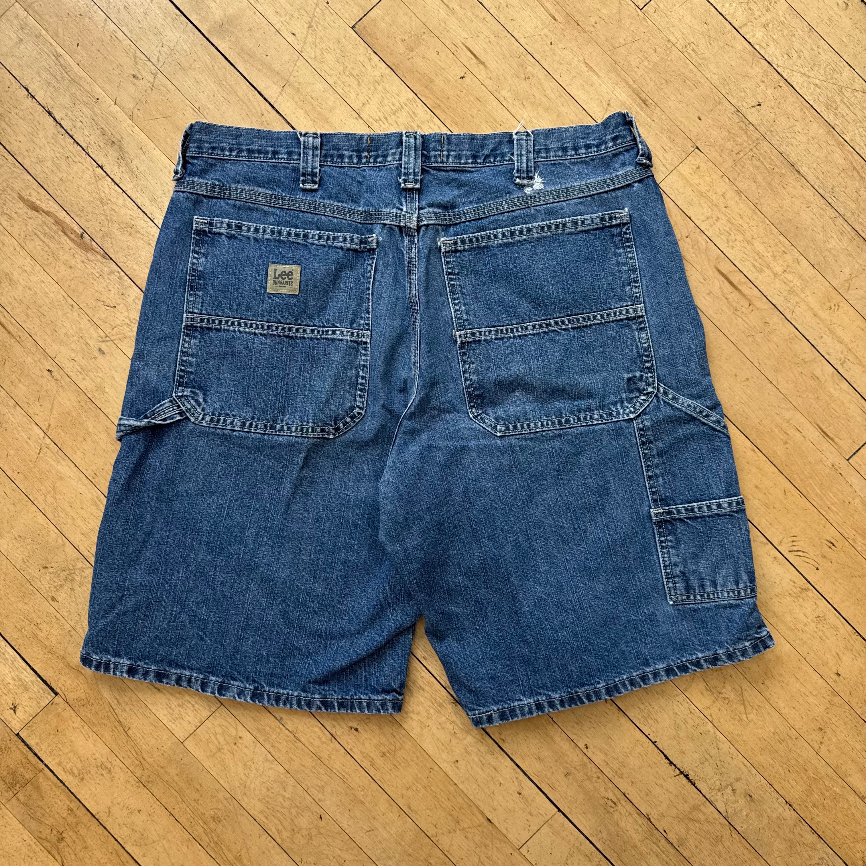 Vintage Lee Dungarees Denim Jean Shorts Sz 36