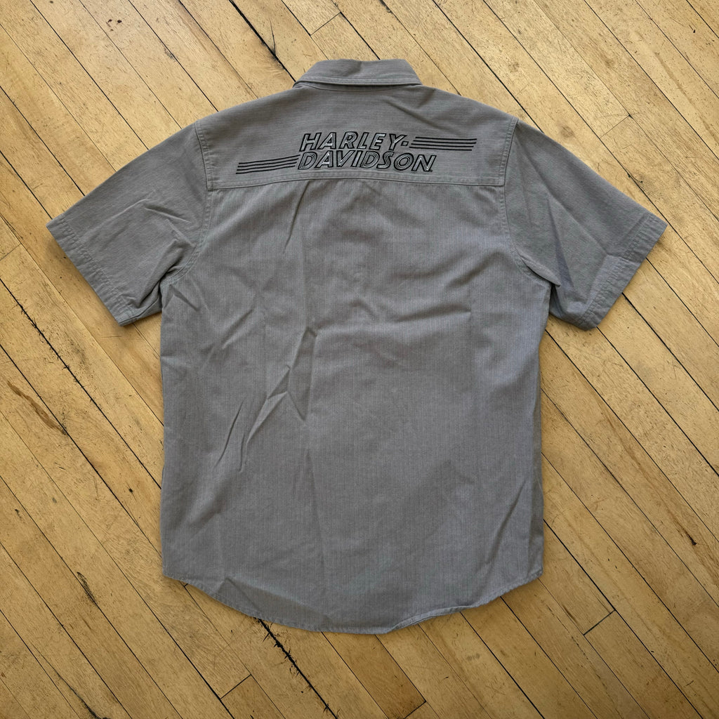 Harley Davidson Button Up T-shirt Sz M