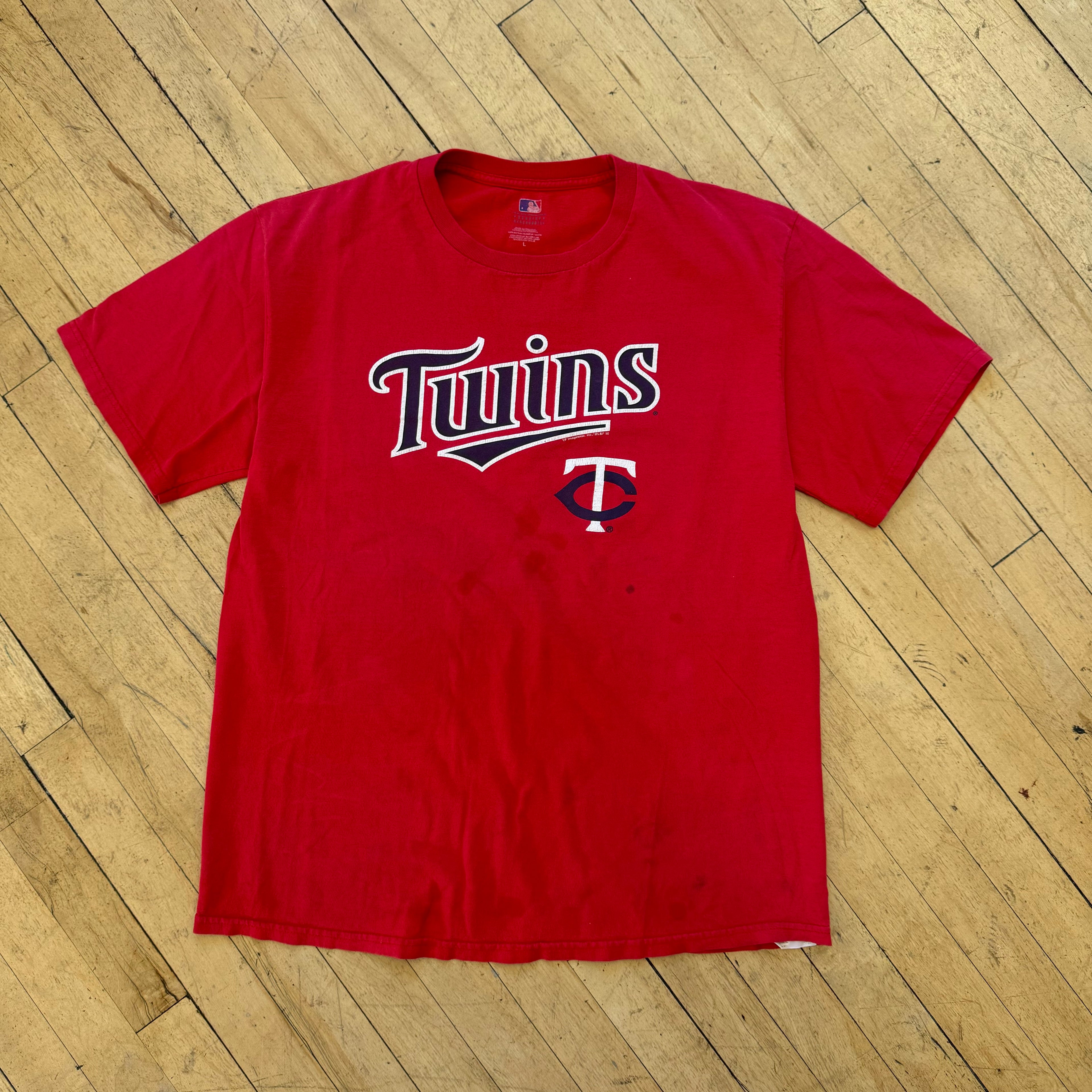 Minnesota Twins SpellOut T-shirt Sz L