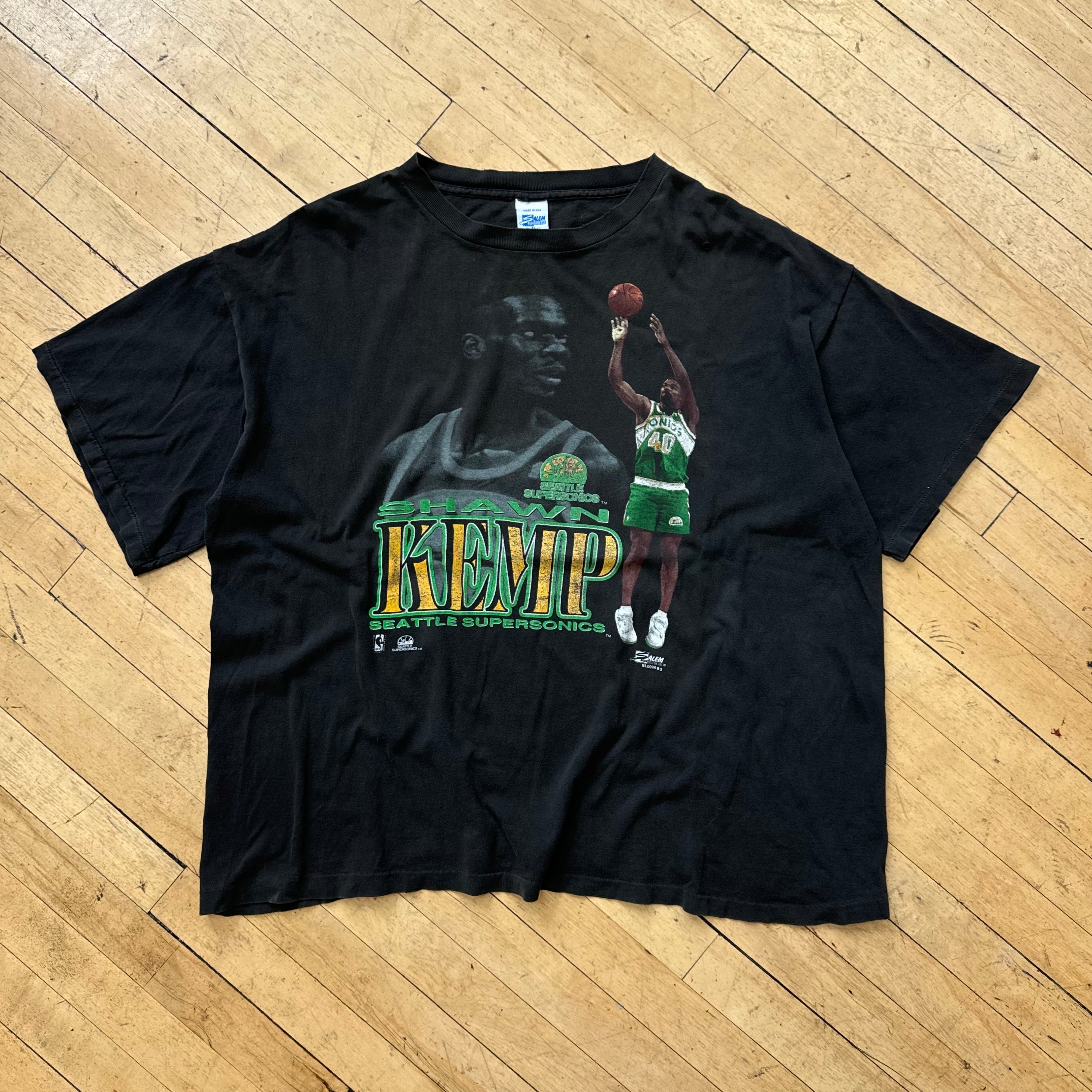 Vintage Shawn Kemp Seattle SuperSonics T-shirt Sz XL