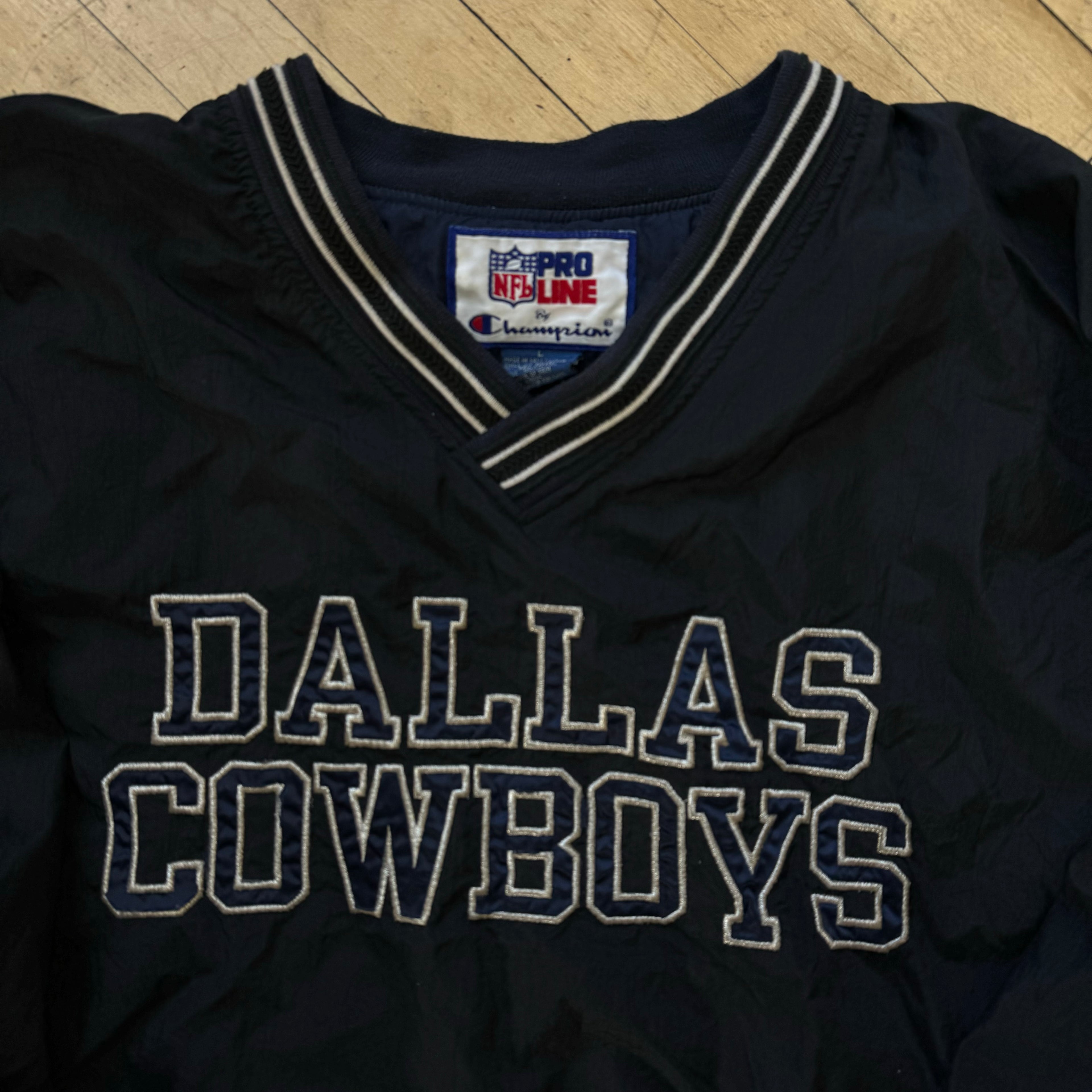 Vintage ProPlayer Champion Dallas Cowboys Pullover Jacket Sz L