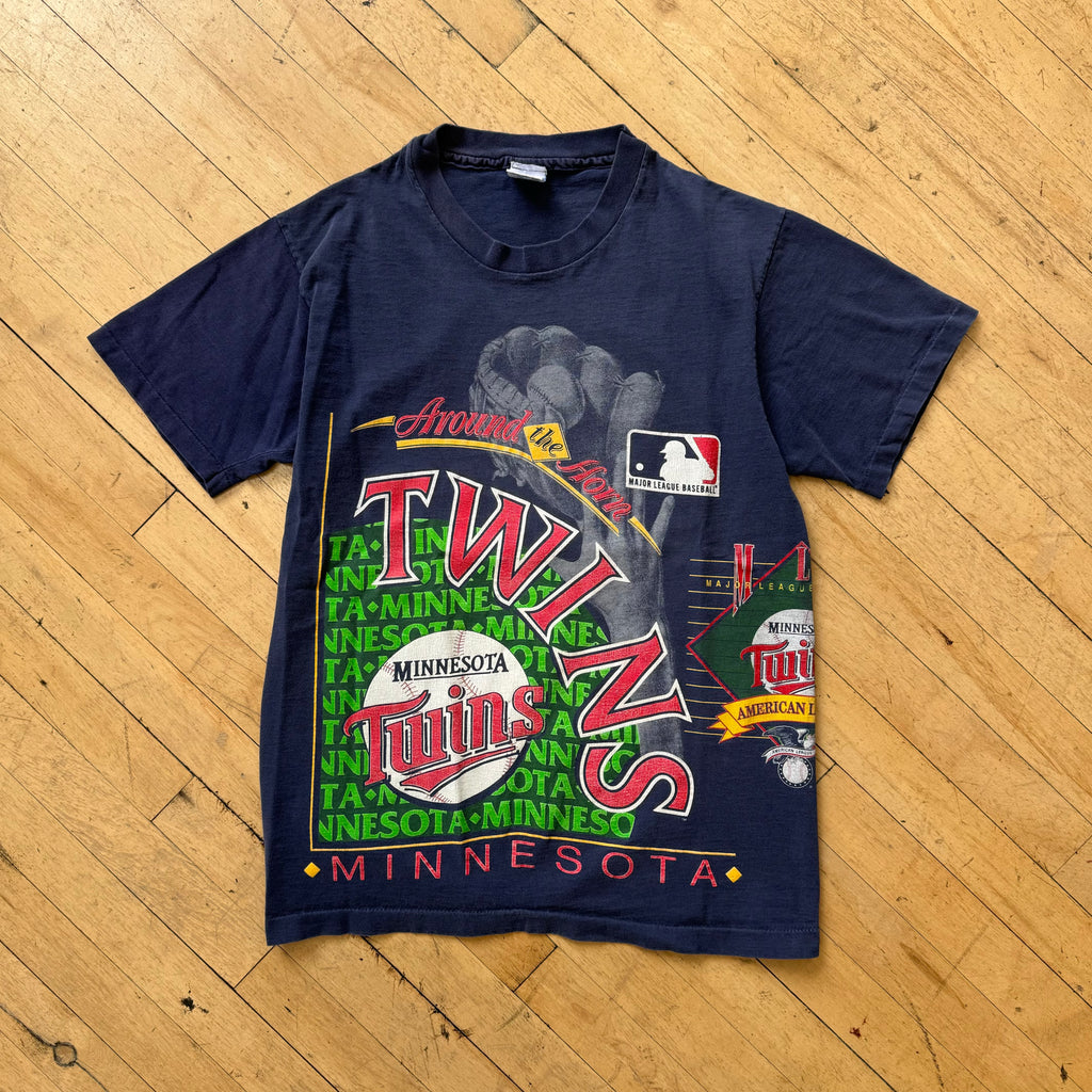 Vintage Minnesota Twins Salem AOP T-shirt Sz M