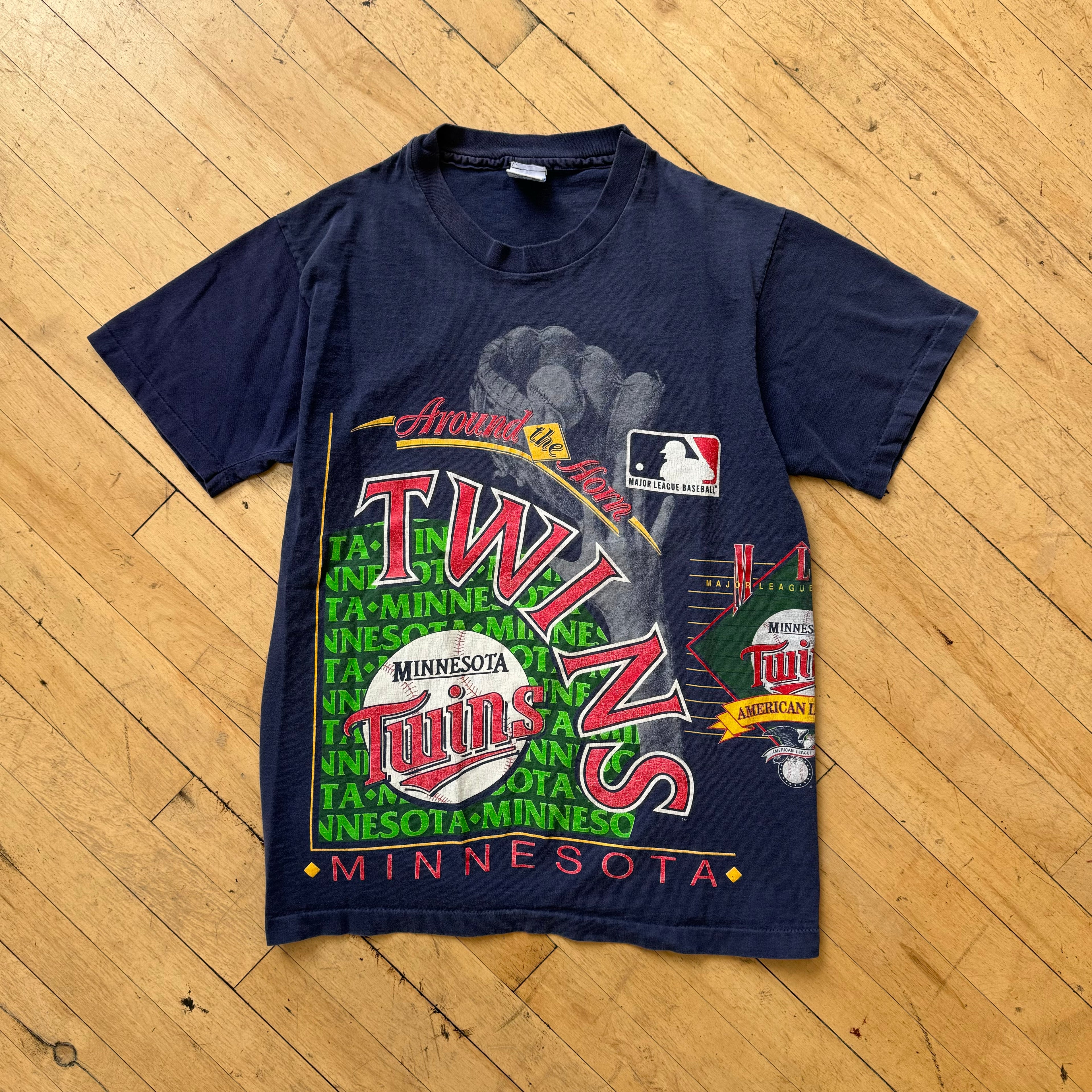 Vintage Minnesota Twins Salem AOP T-shirt Sz M