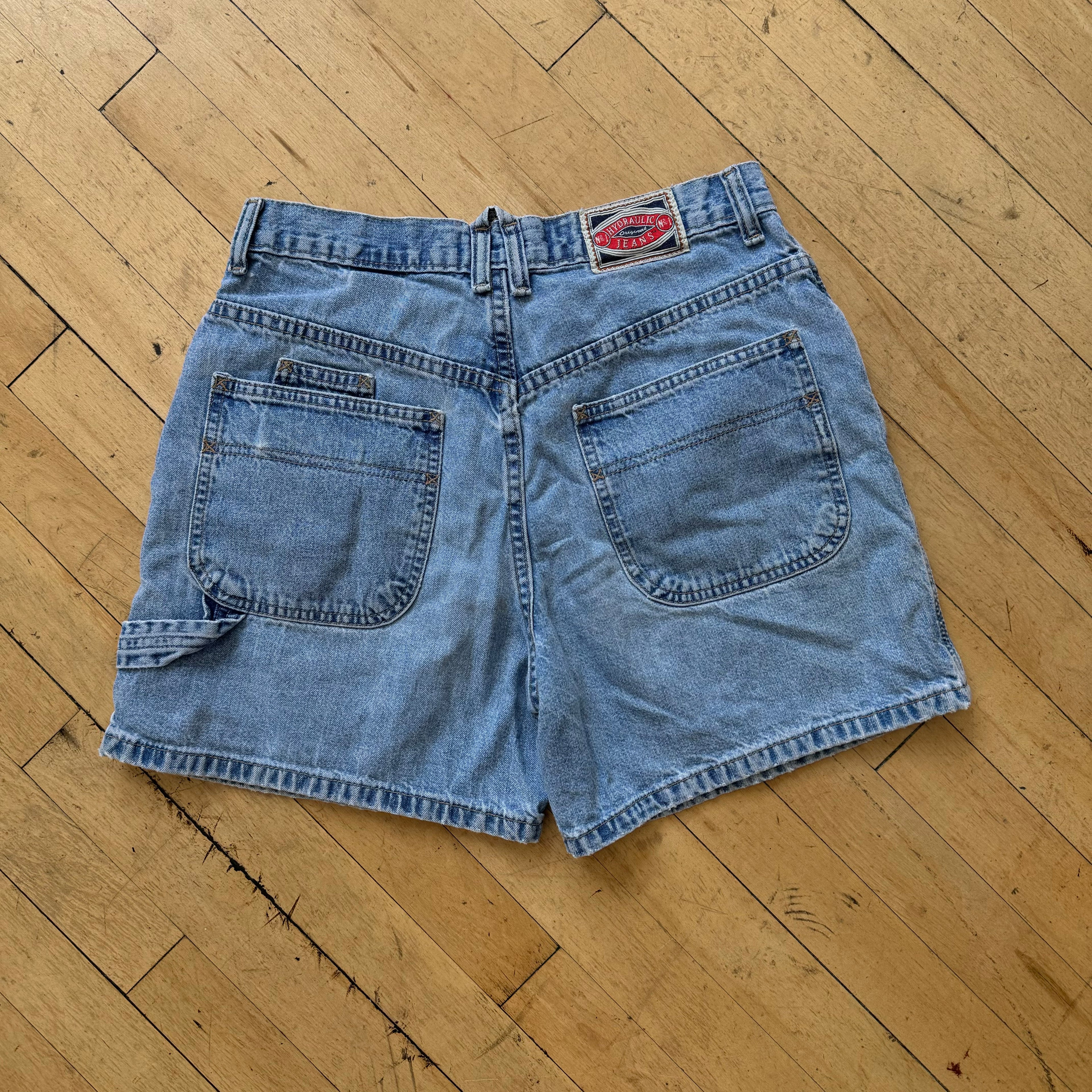 Vintage Women’s Hydraulic Denim Jean Shorts Sz 7/8