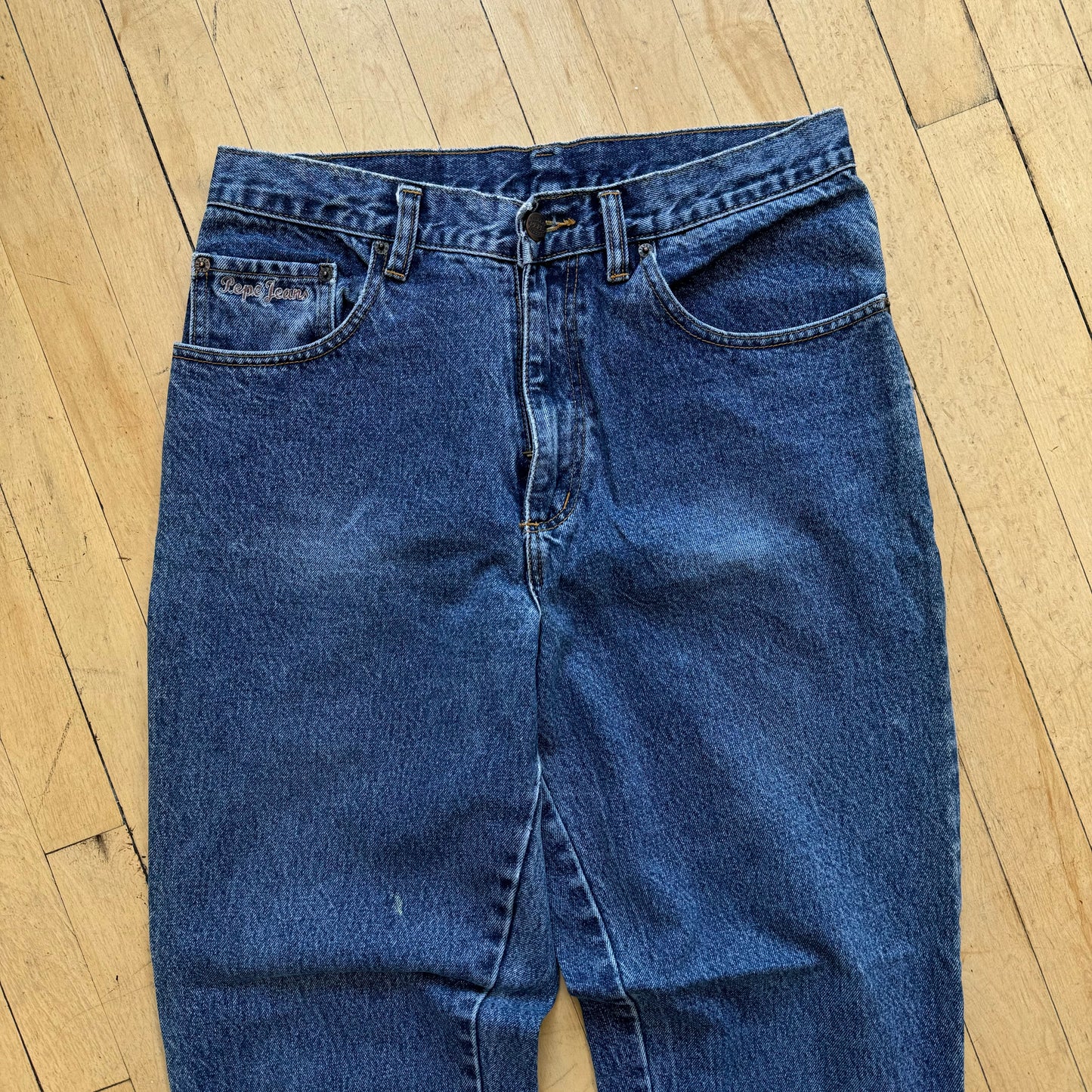 Vintage Pepe Jeans London Embroidered Denim Jeans Sz 30x32