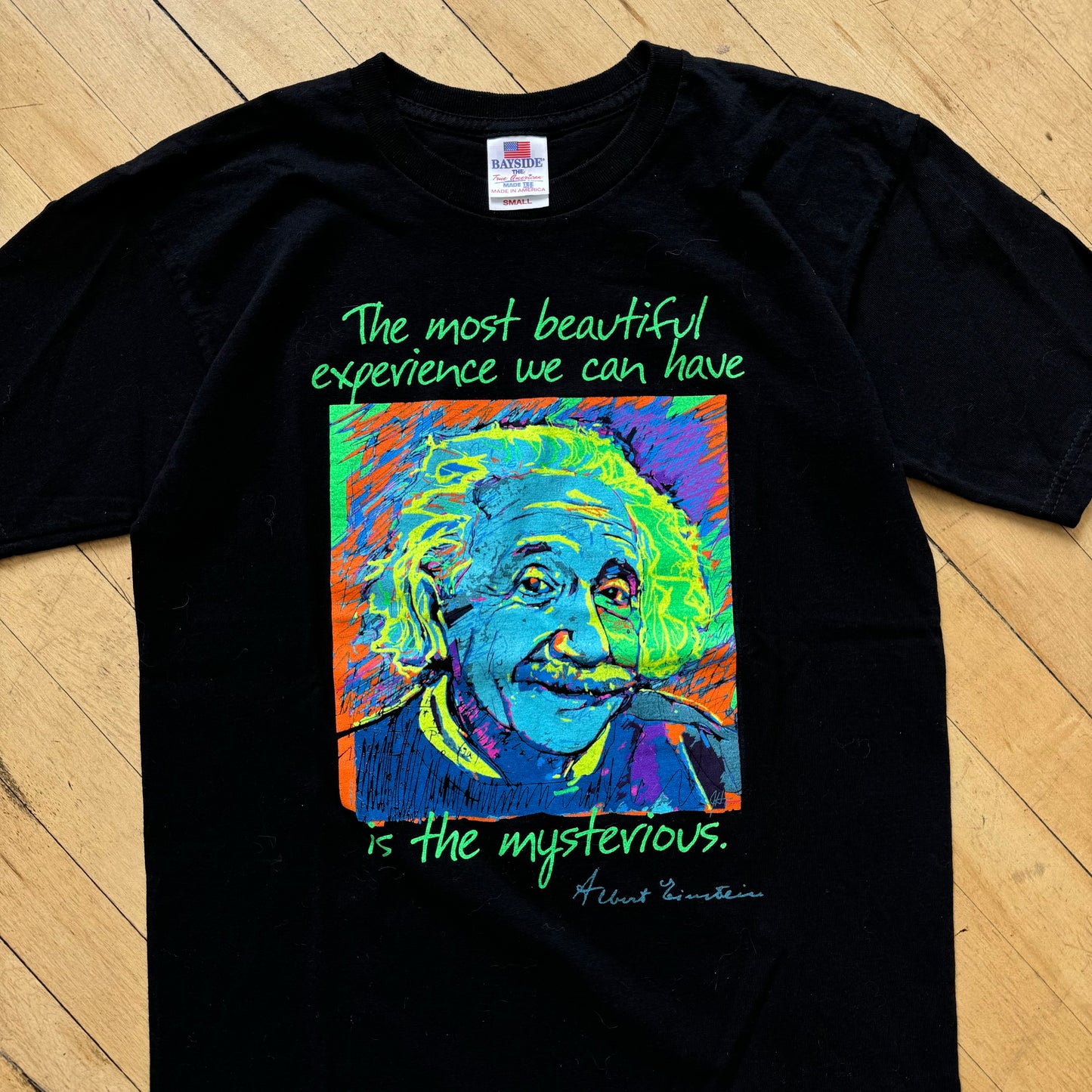 Vintage Albert Einstein Mysterious T-shirt Sz S