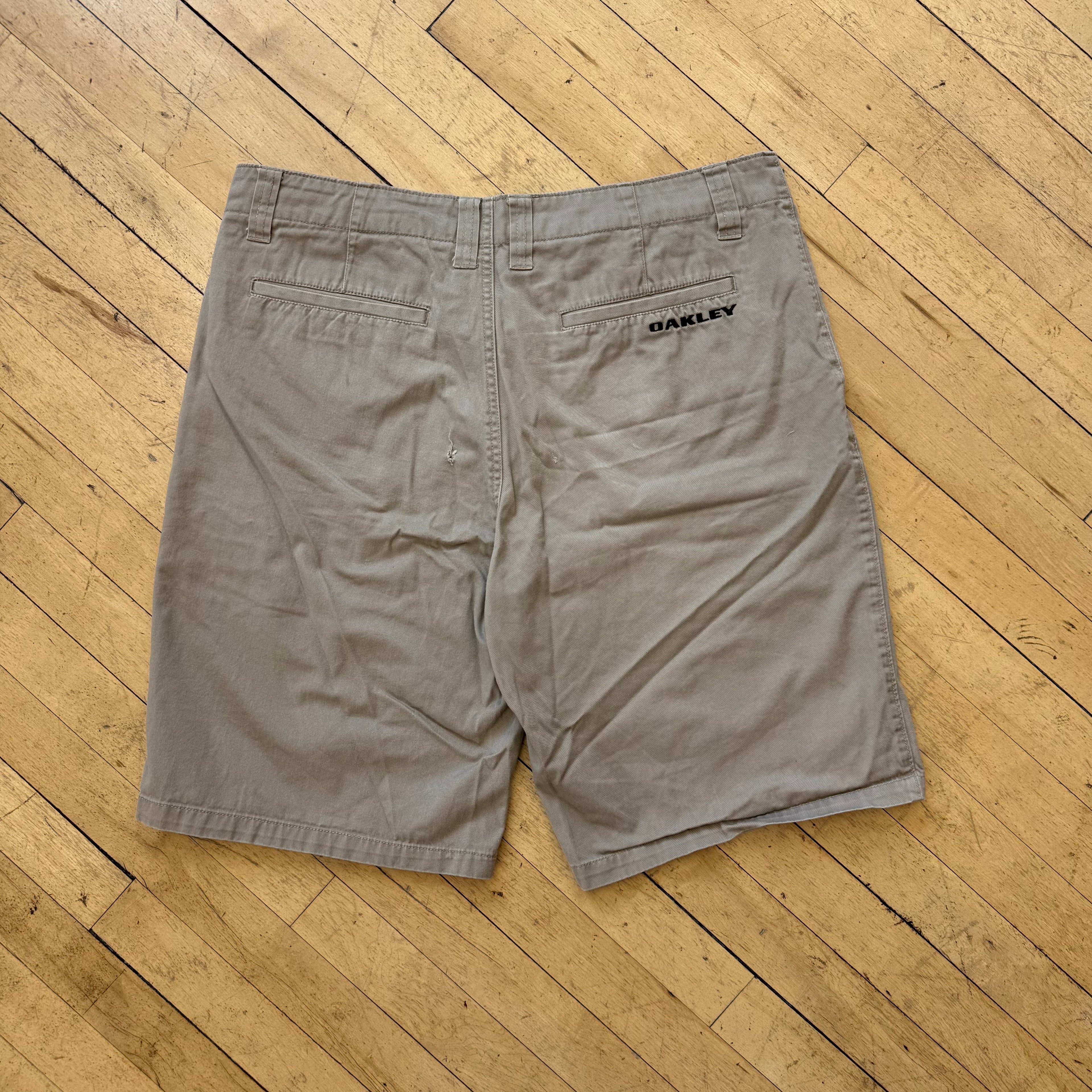 Y2K Oakley Khaki Shorts Sz 36