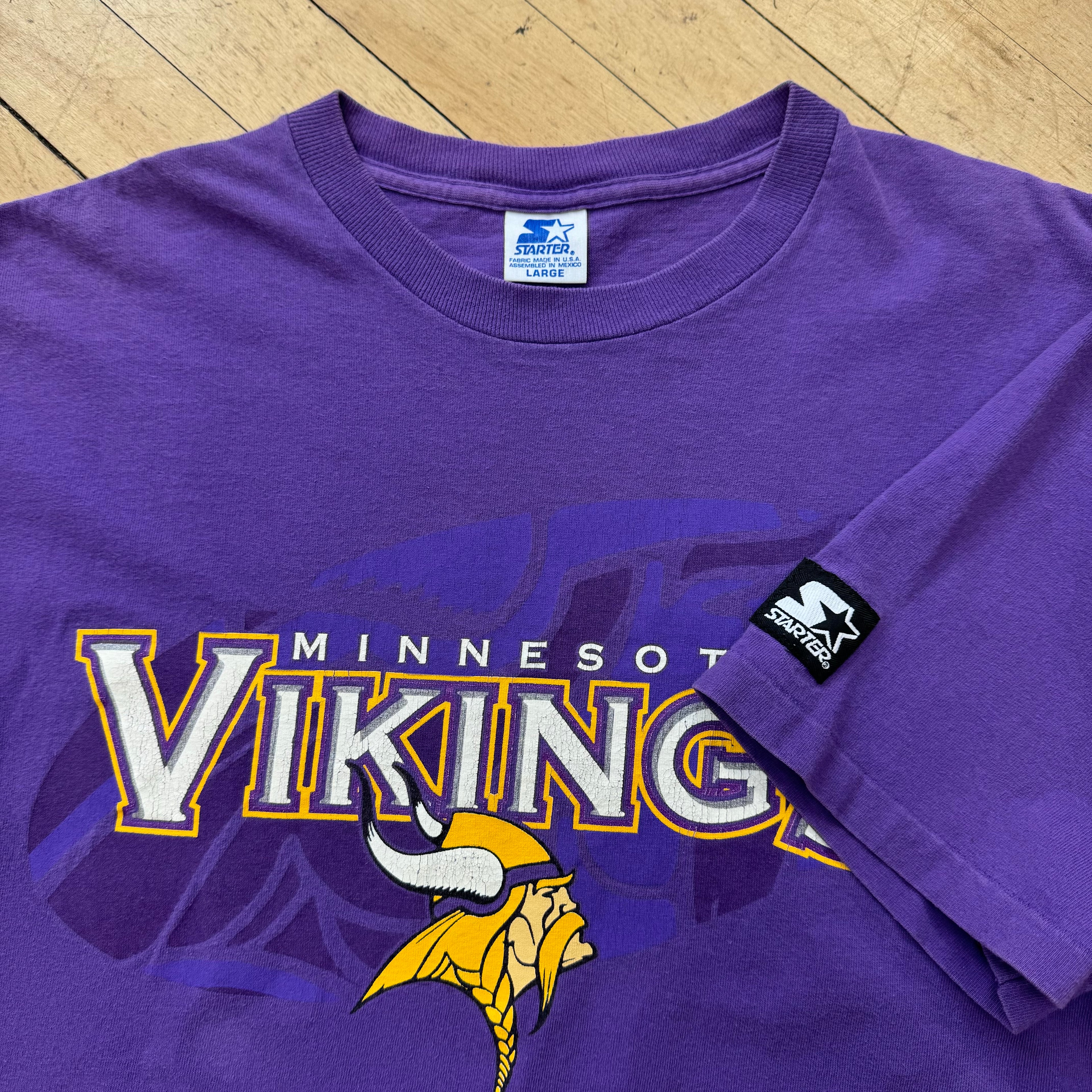 Vintage Minnesota Vikings Starter T-shirt Sz L