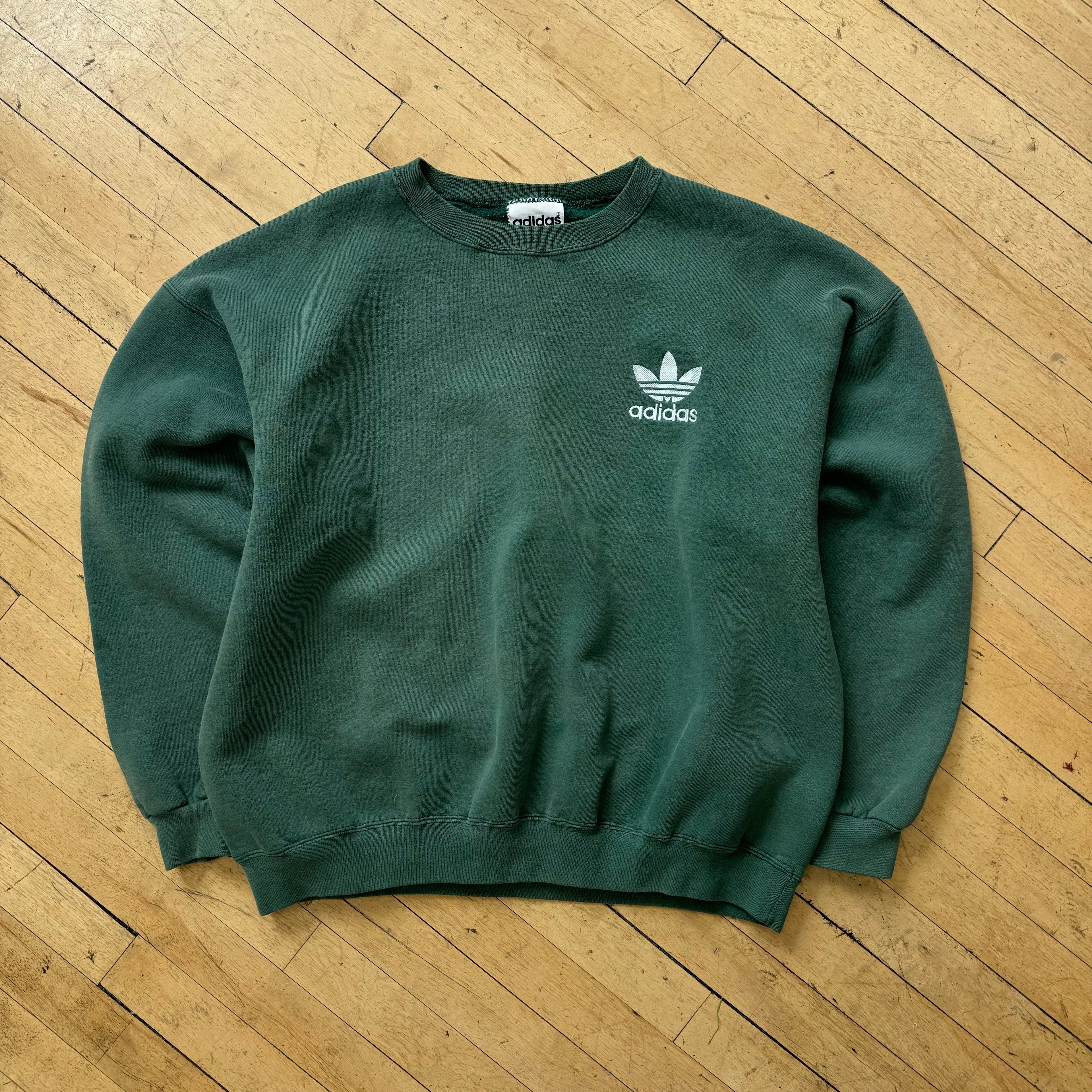 Vintage Faded Adidas Crewneck Sz L