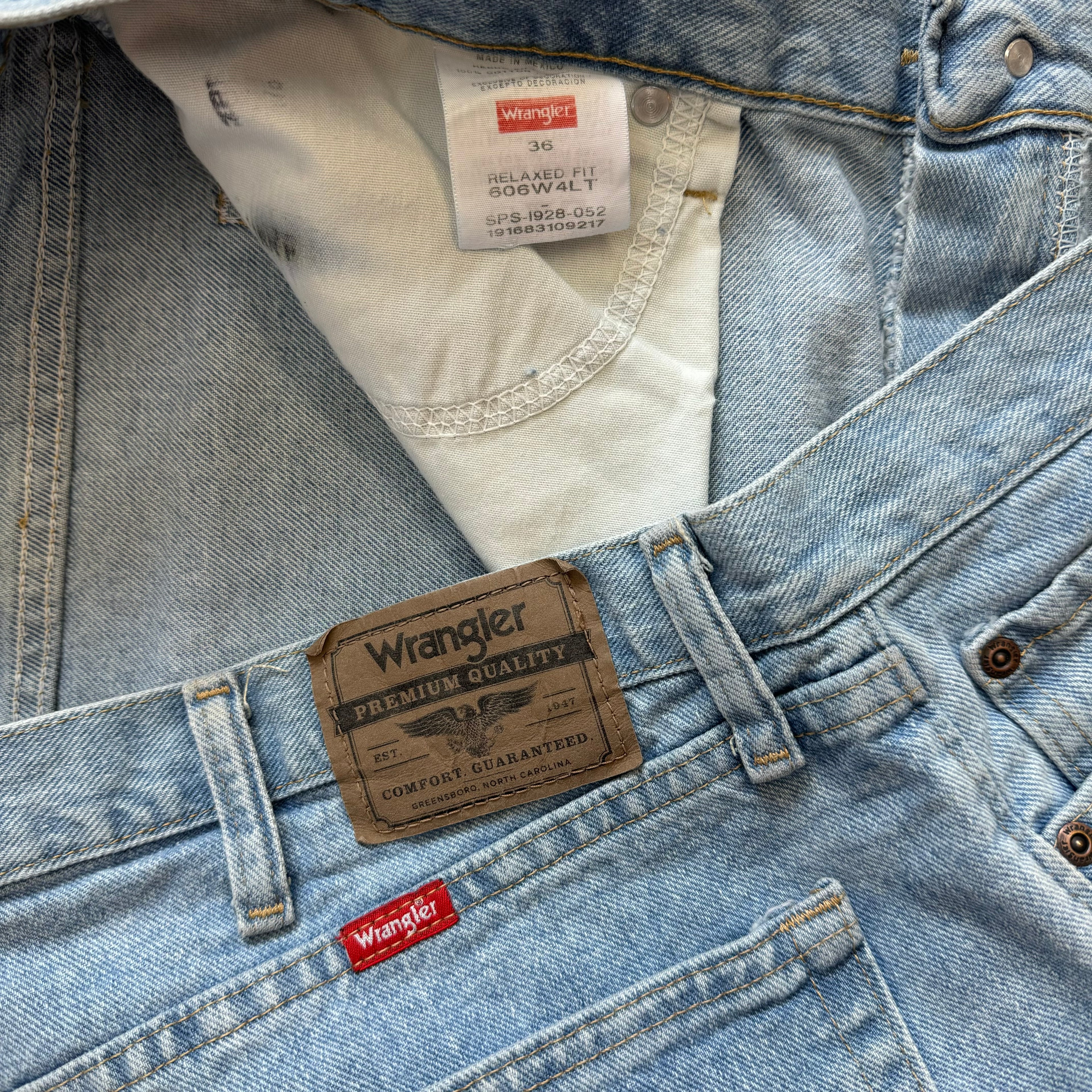 Vintage Wrangler Denim Jean Shorts Sz 36