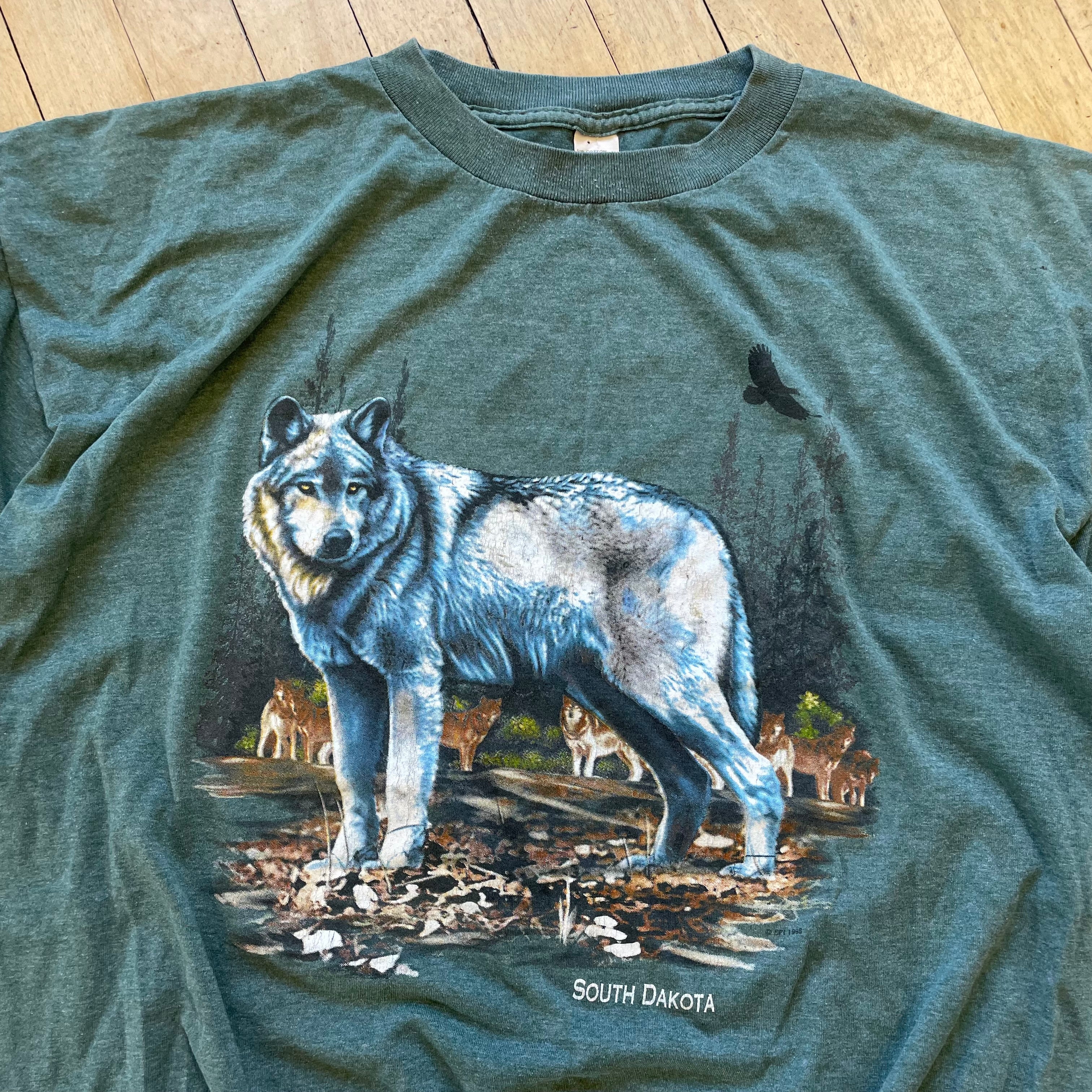 1998 South Dakota Wolf T-shirt Sz XXL