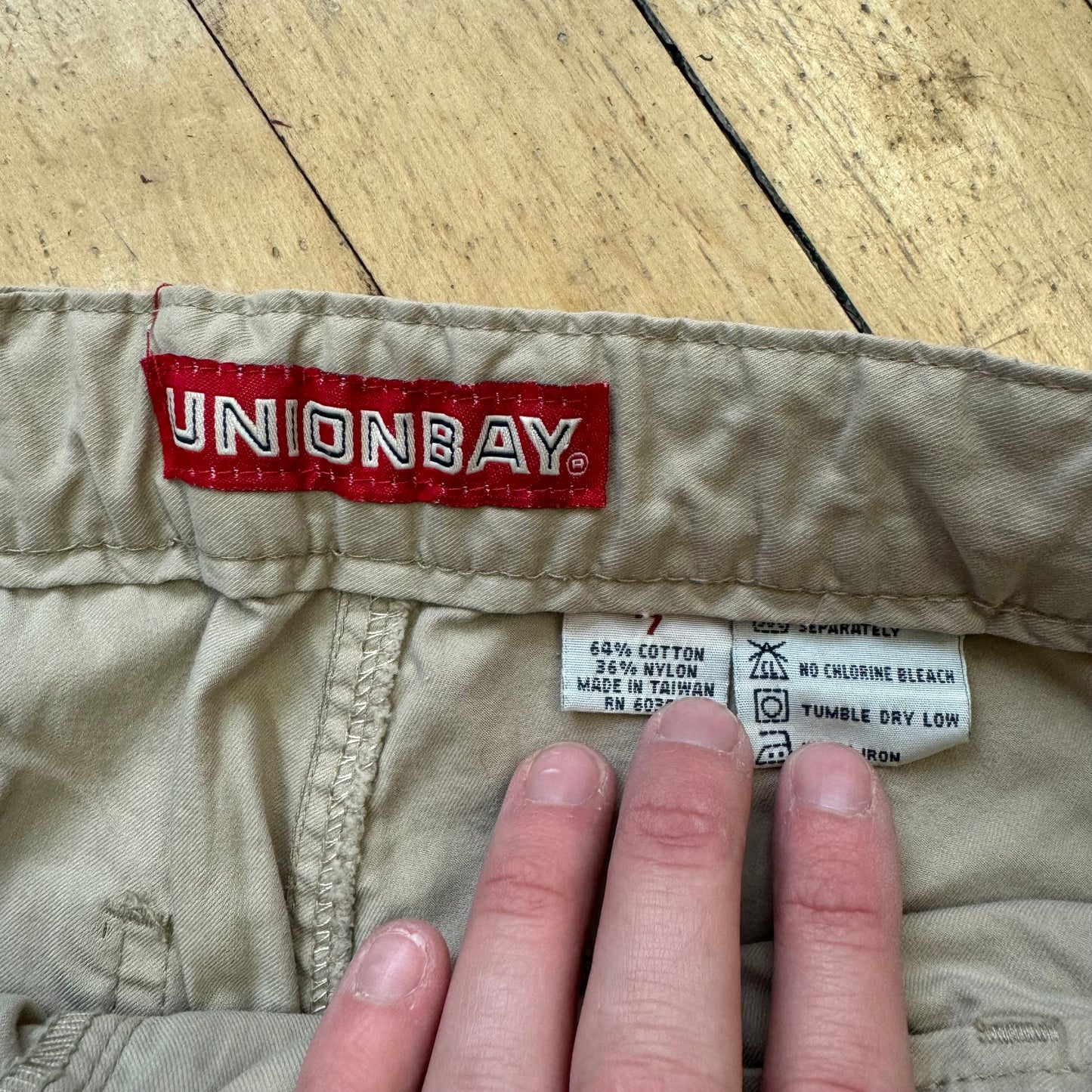 Vintage UnionBay Cargo Kahki Pants Sz 7