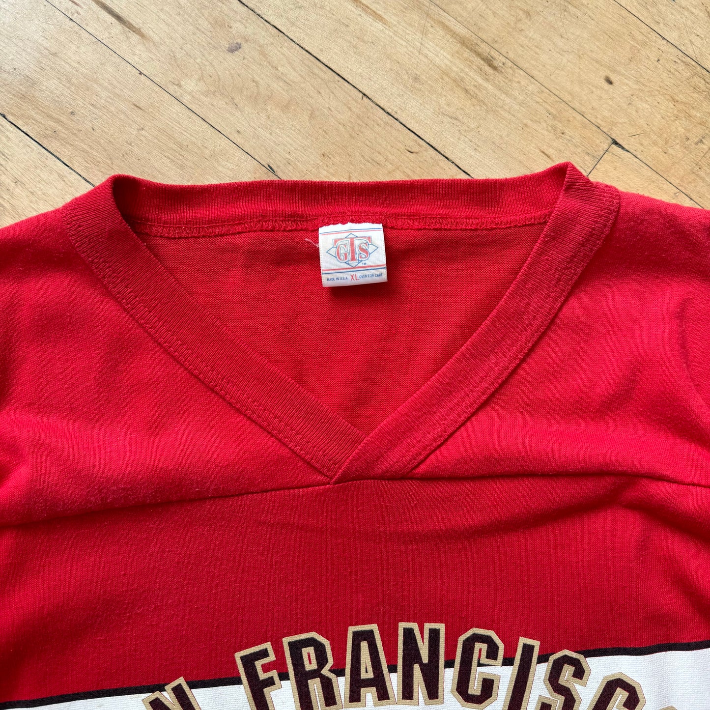 Vintage San Francisco 49ers Jersey T-shirt Sz XL