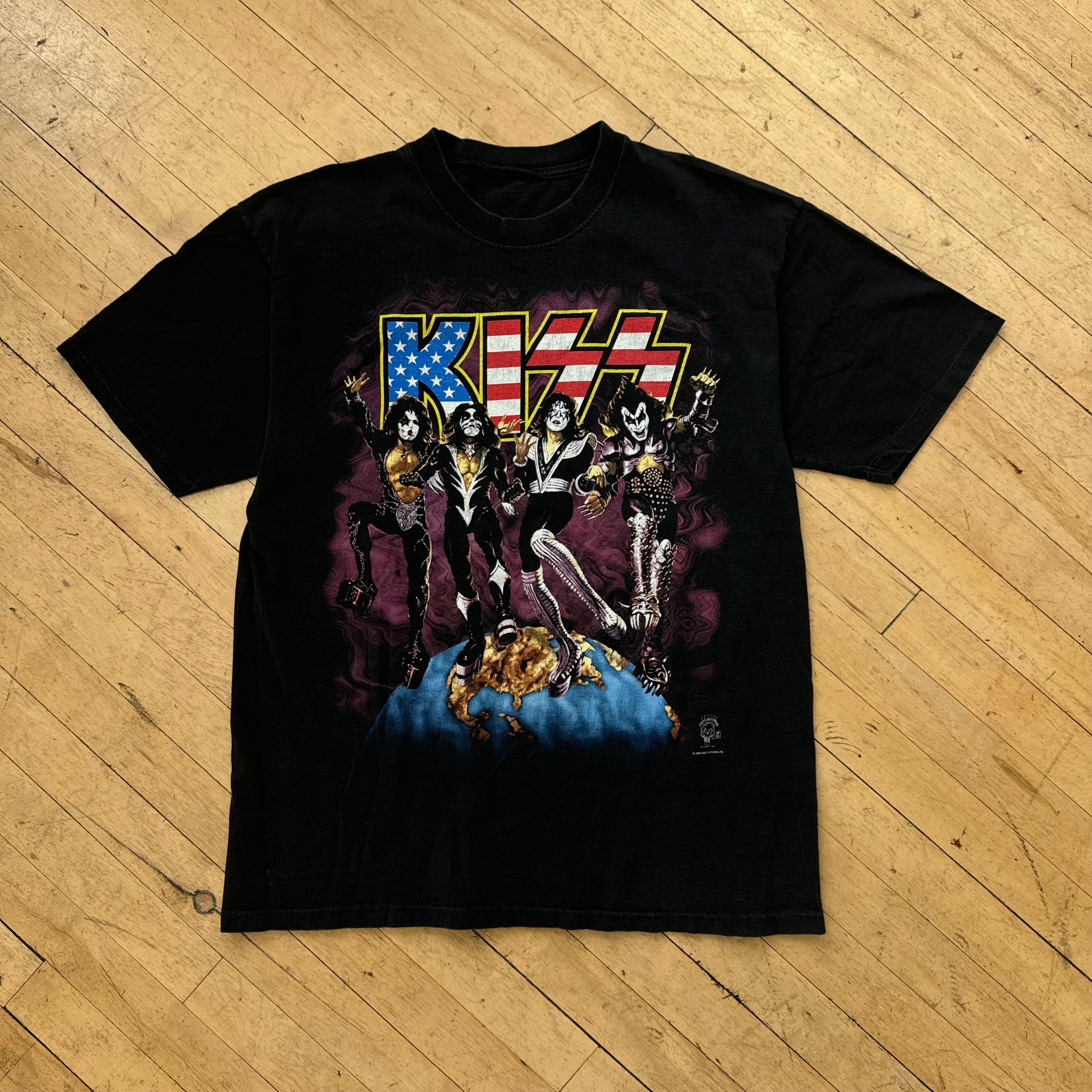 Vintage Kiss Alive World Tour T-shirt Sz XL