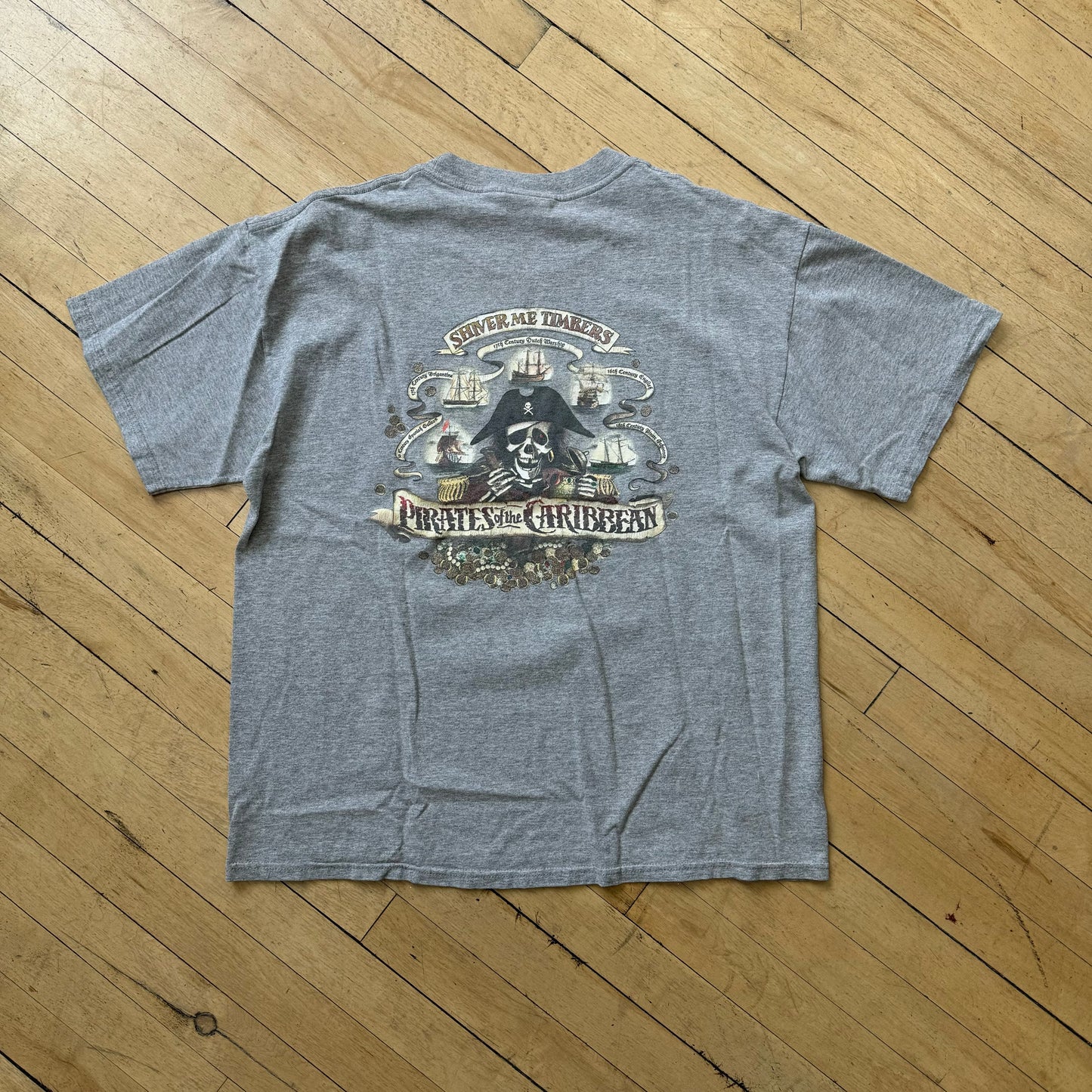 Vintage Pirates of the Caribbean T-shirt Sz L