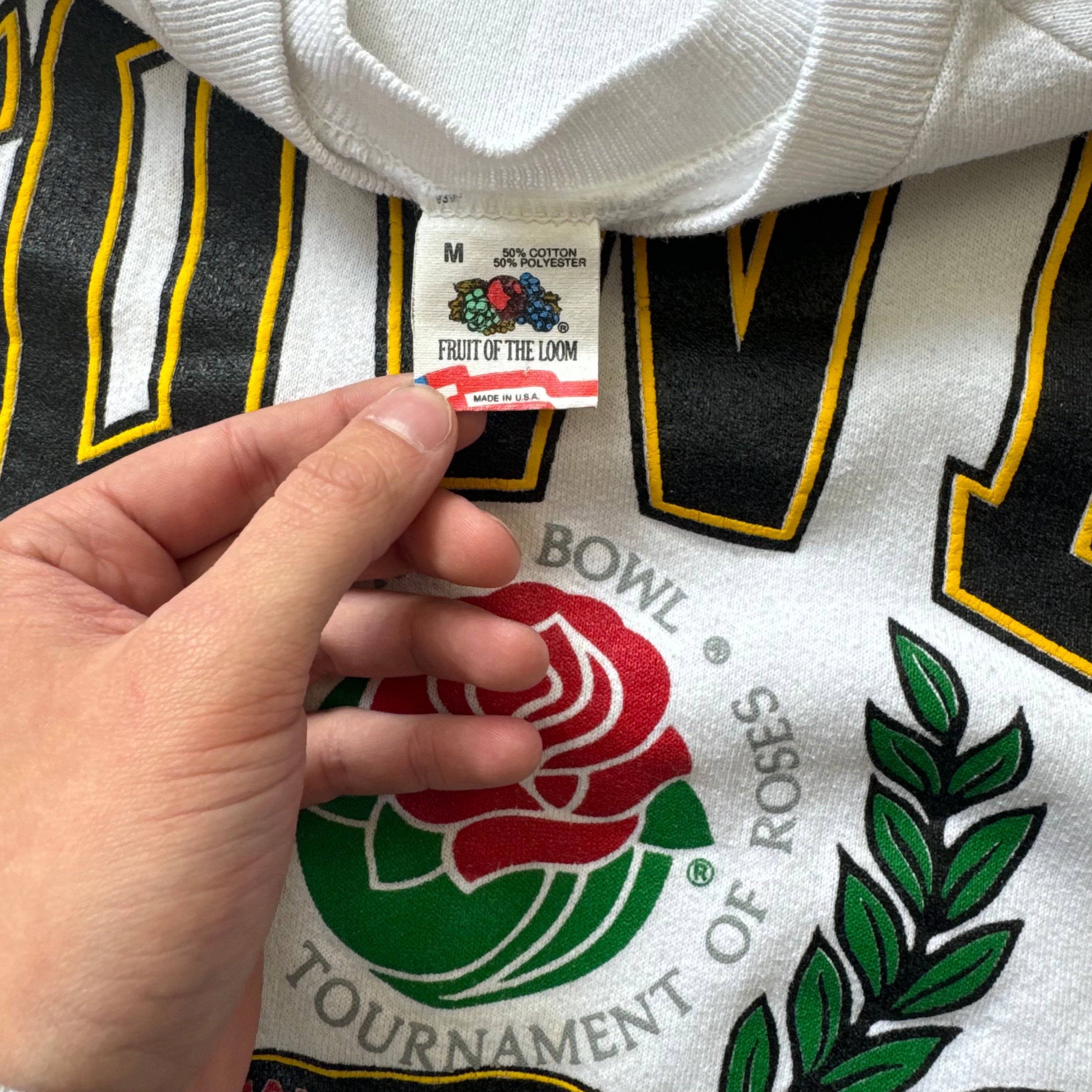 Vintage Iowa Rose Bowl CrewNeck Sz M
