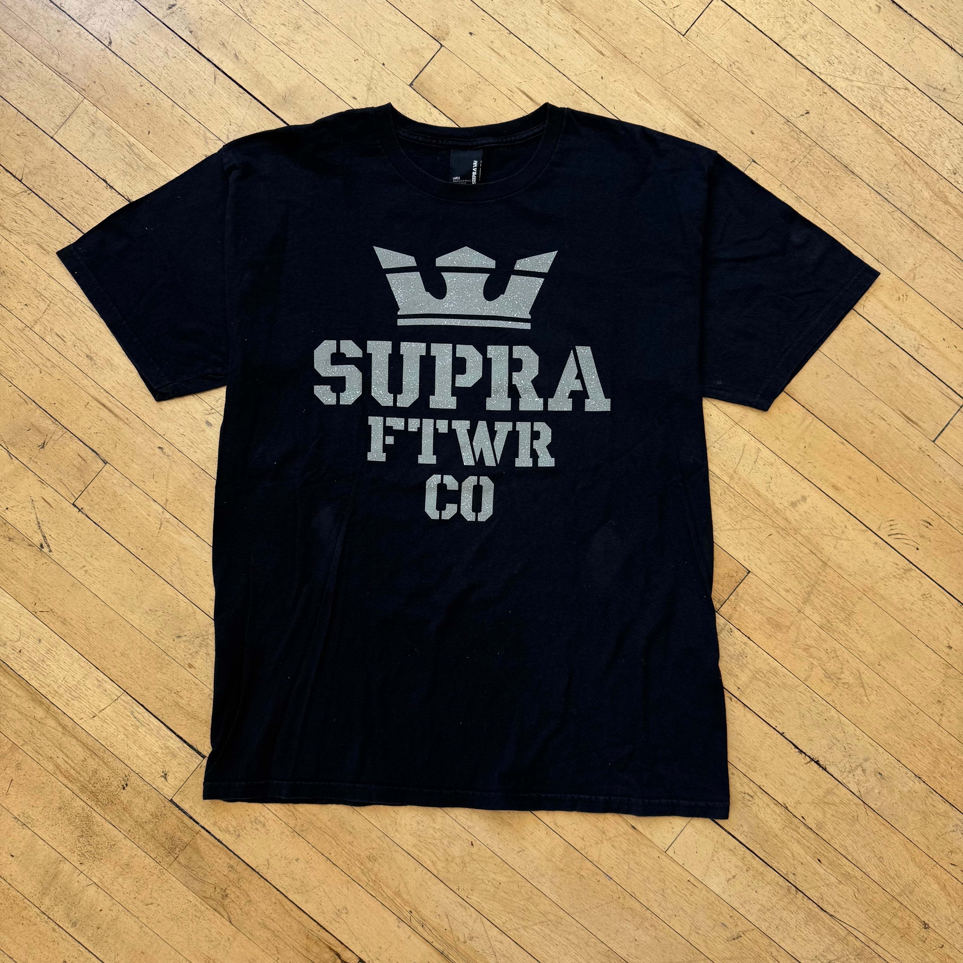 Y2K Supra FTWR CO T-shirt Sz L