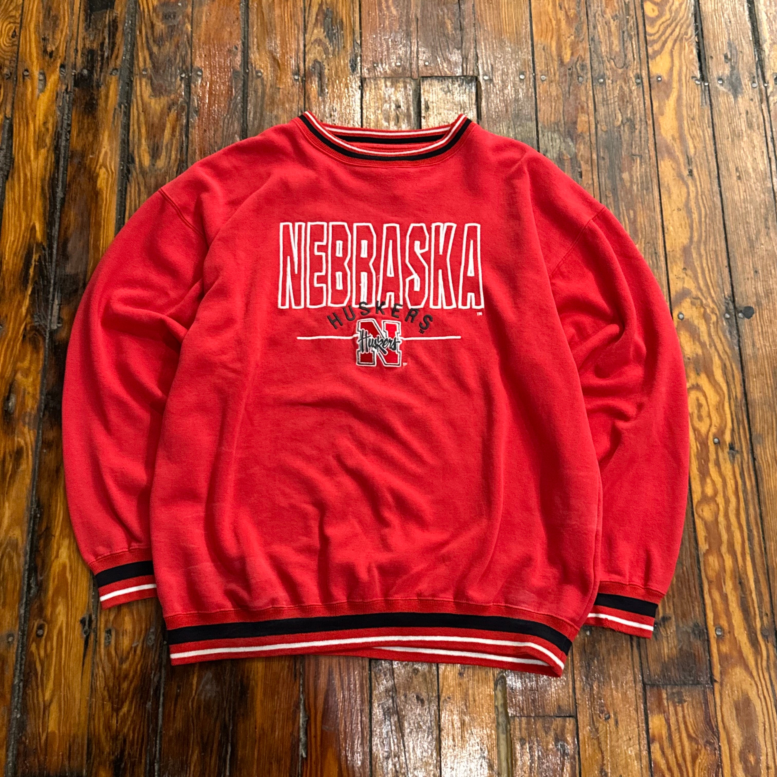 Vintage Nebraska Huskers Logo 7 Crewneck Sz XXL