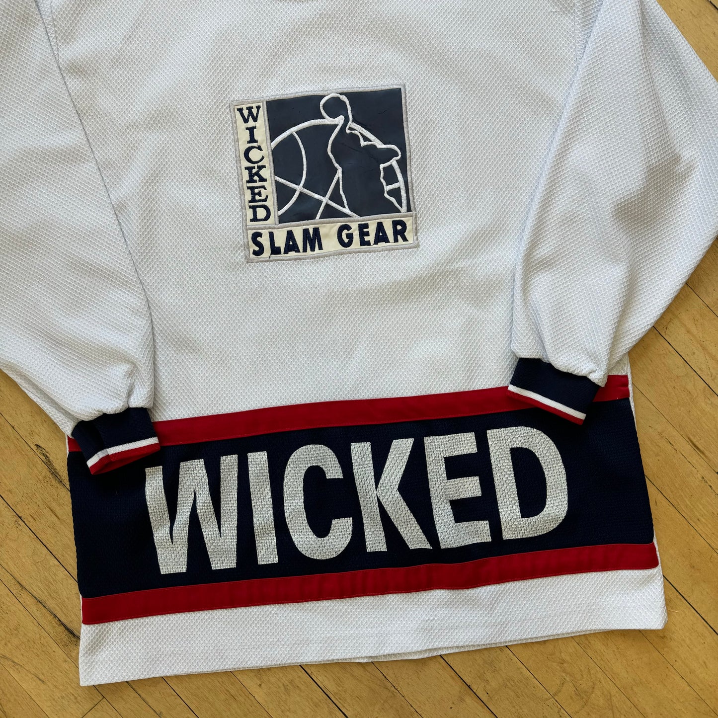 Vintage Wicked Slam Gear Hockey Jersey Sz XL