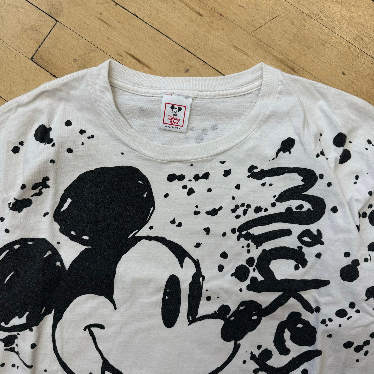 Vintage Mickey Mouse AOP T-shirt Sz L