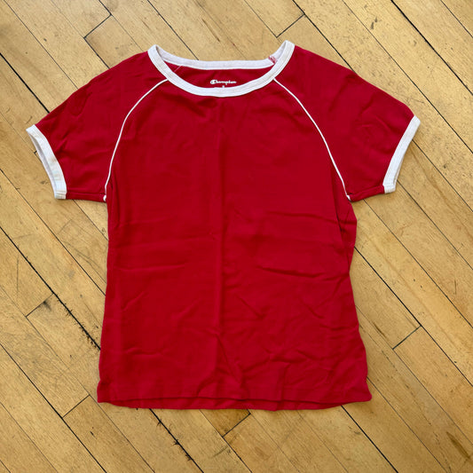 Woman’s Champion Ringer T-shirt Sz M