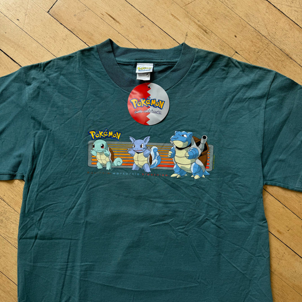 Vintage Pokémon Squirtle Evolve T-shirt Sz YTH XL