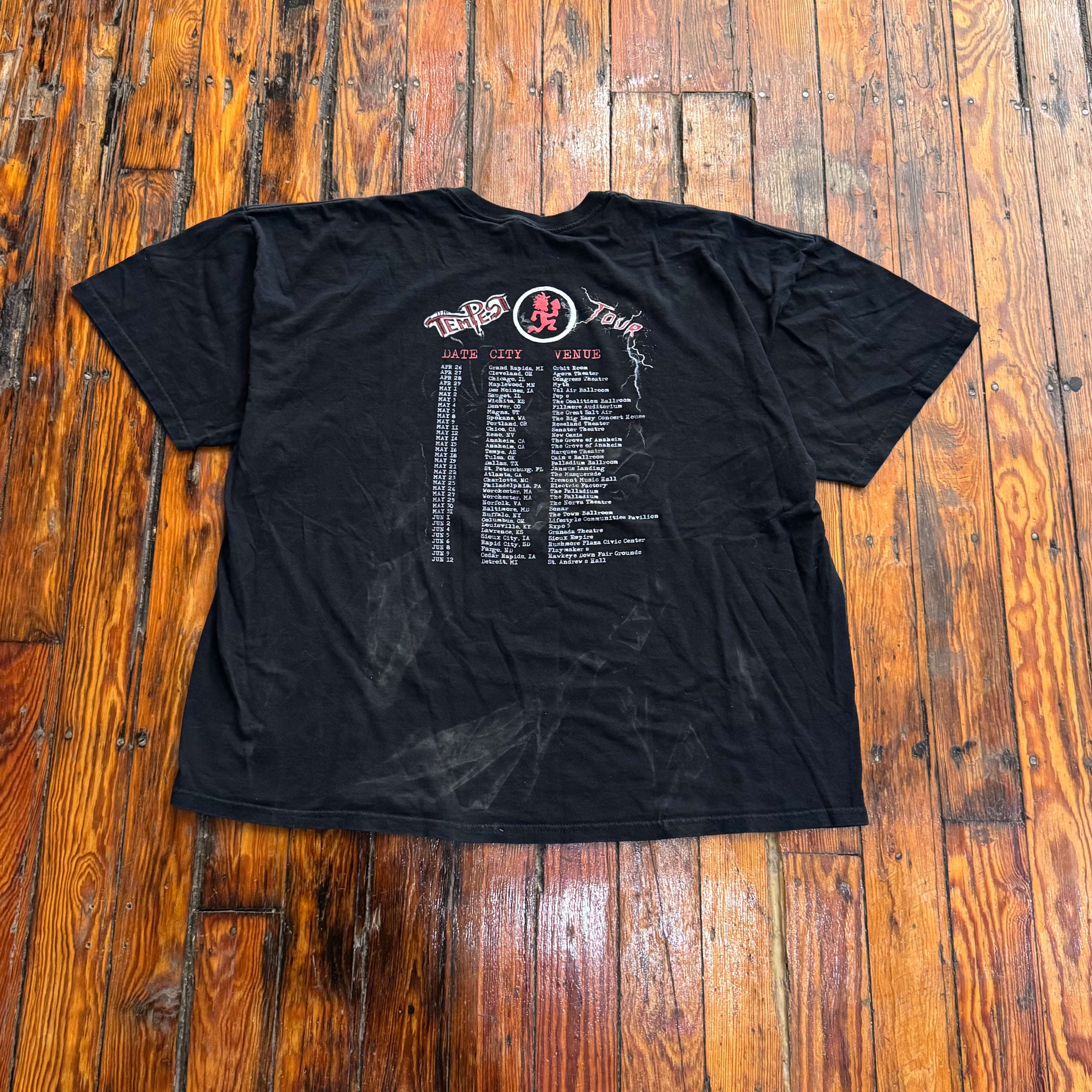 Vintage ICP Tempest Tour T-shirt Sz XXL