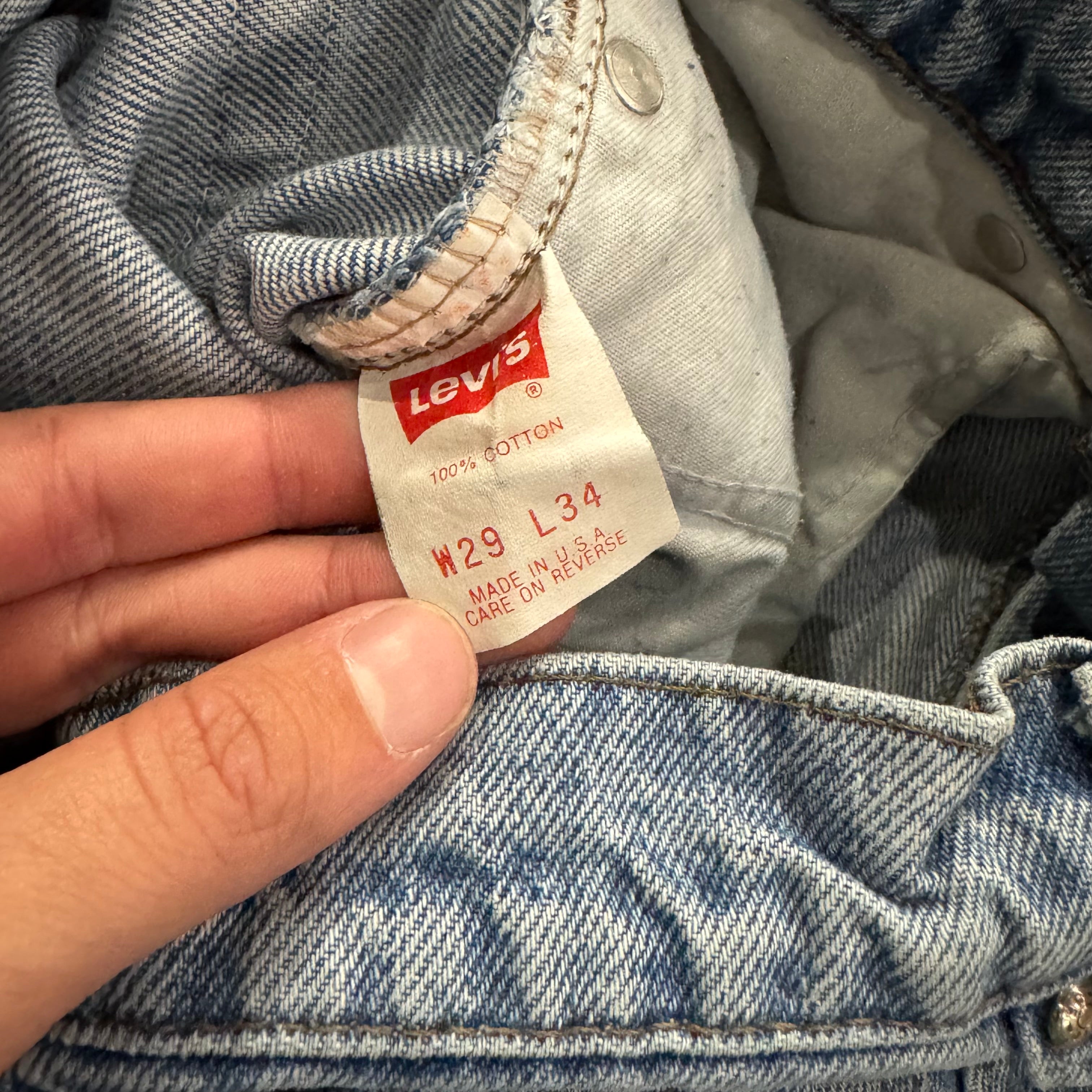 Vintage Levi Denim Jeans Sz 29