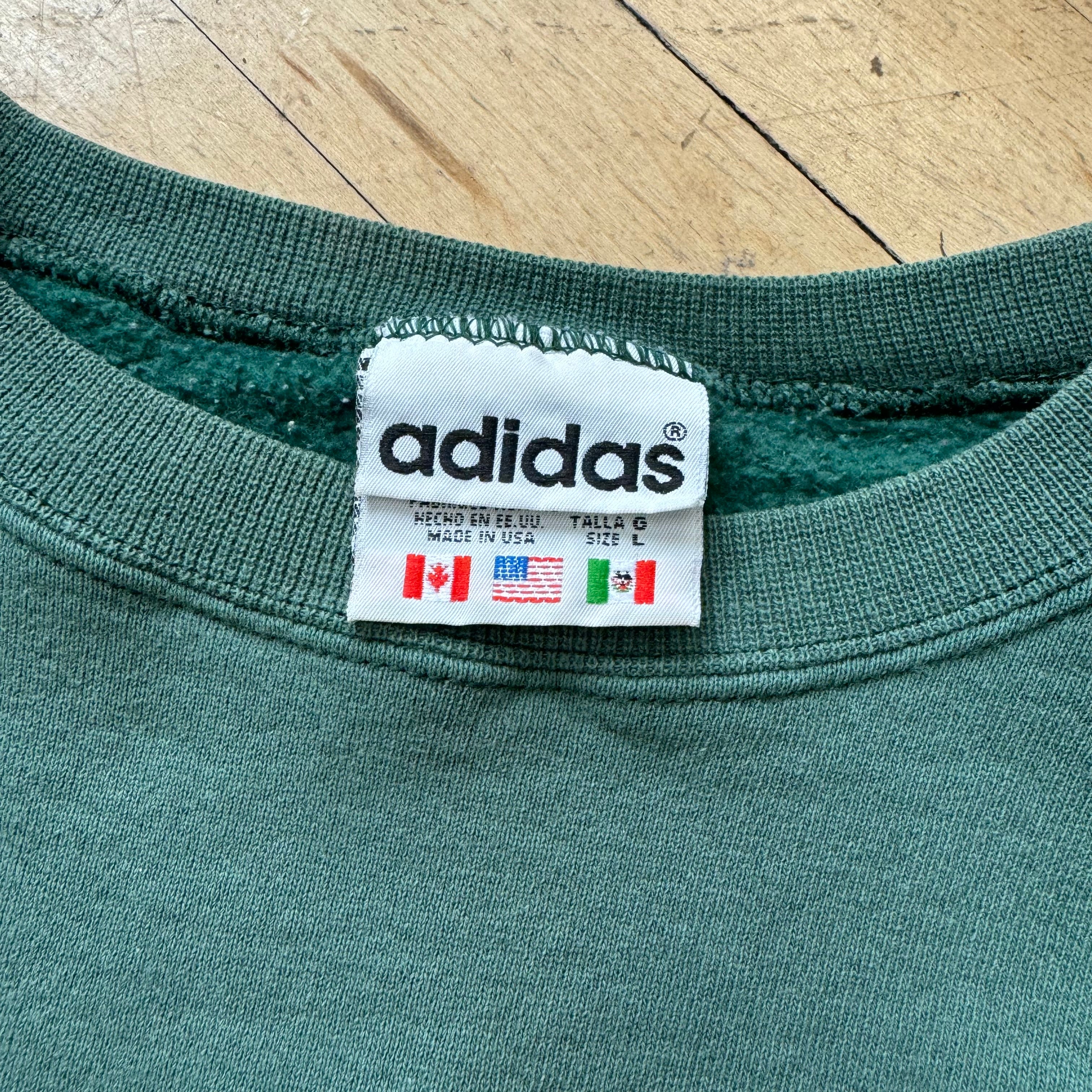 Vintage Faded Adidas Crewneck Sz L