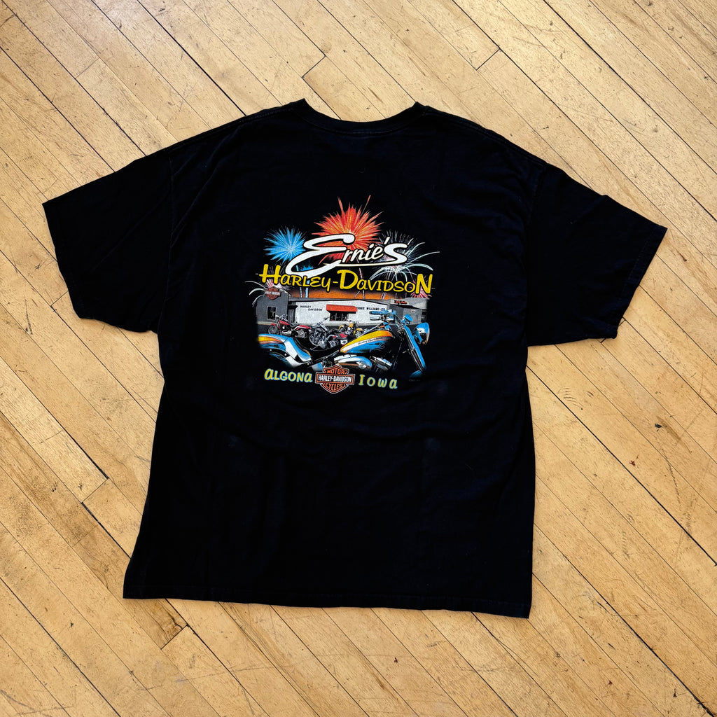 Y2K What Happens are the Rally Stays Harley Davidson T-shirt Sz XXXL