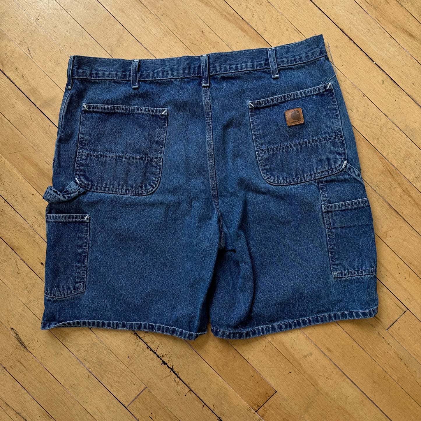 Vintage Dark Wash Carhartt Carho Jean shorts Sz 40