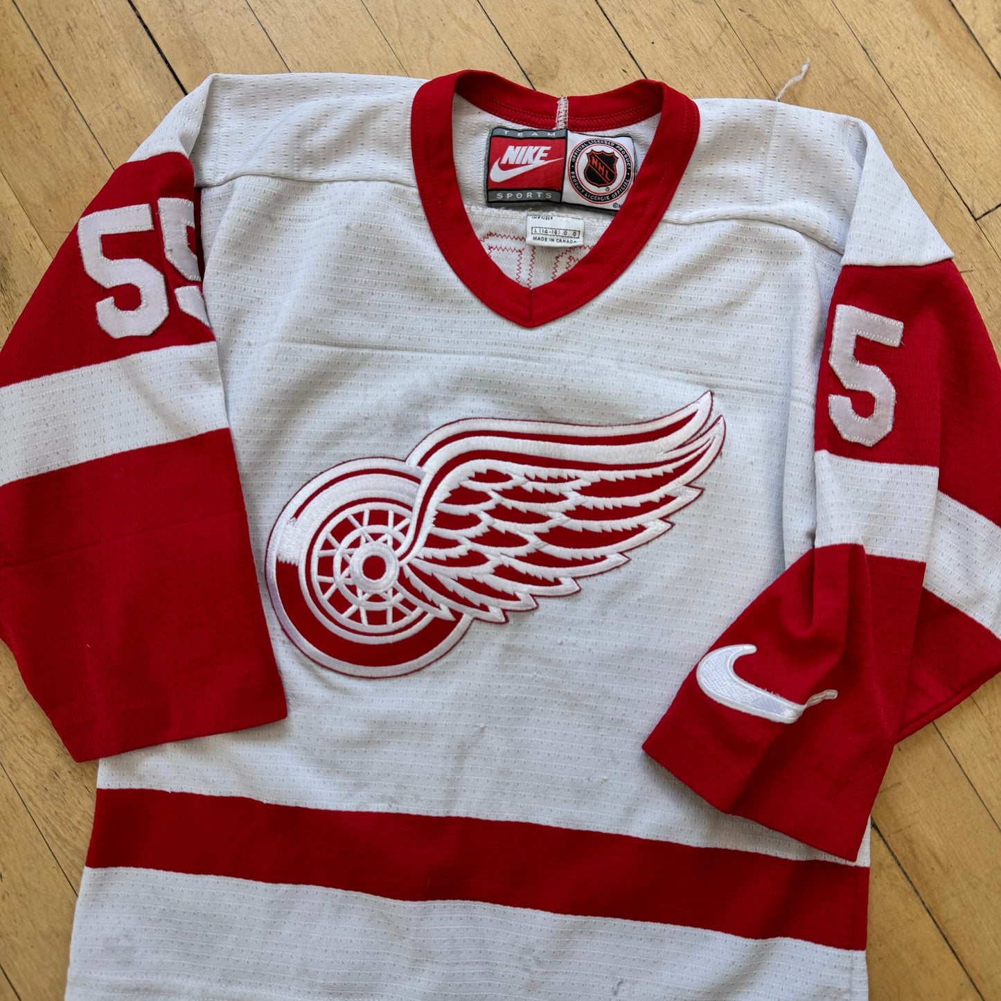 Vintage Nike Red Wings Murphy Jersey Sz YTH L