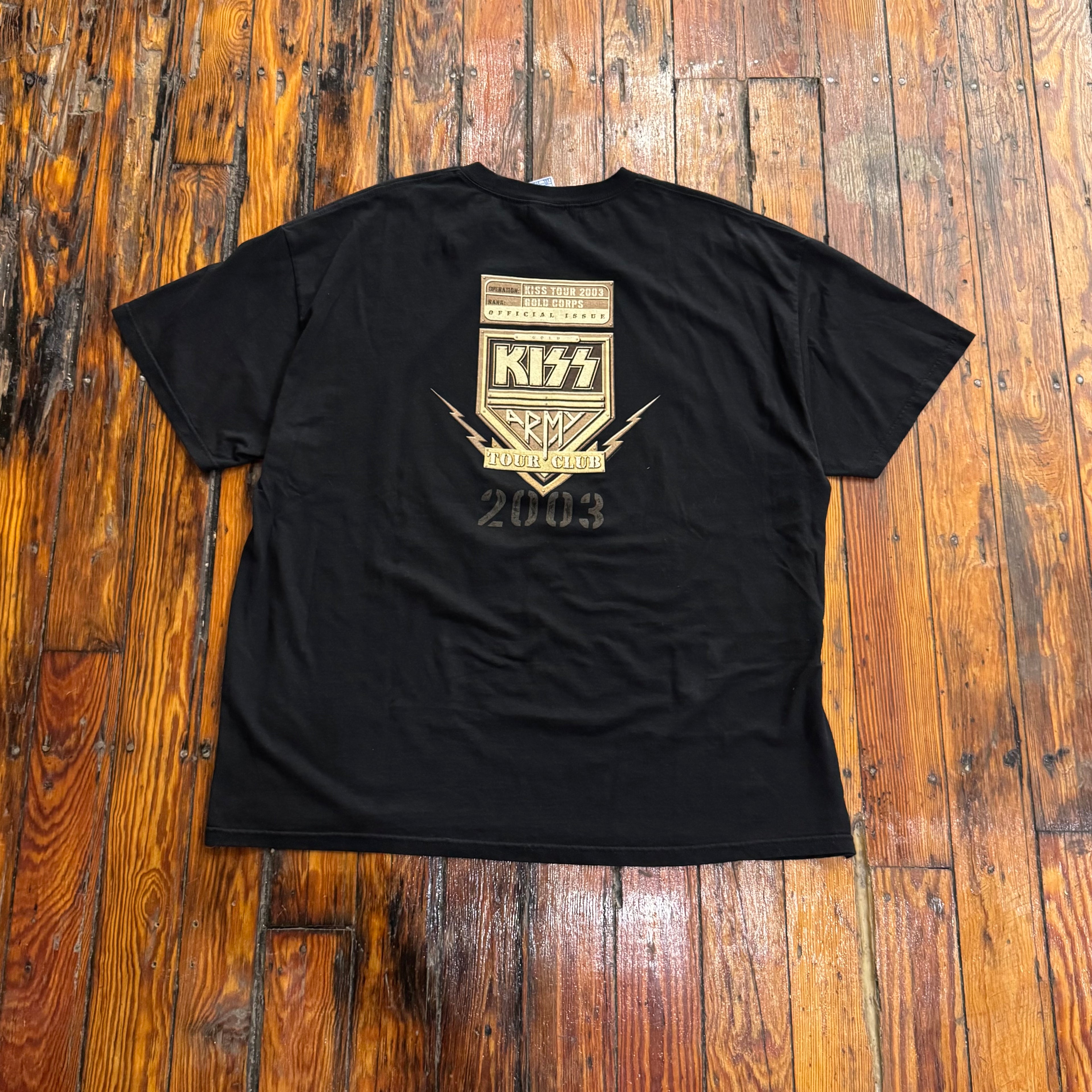 Vintage Kiss Tour Corps T-shirt Sz XXL