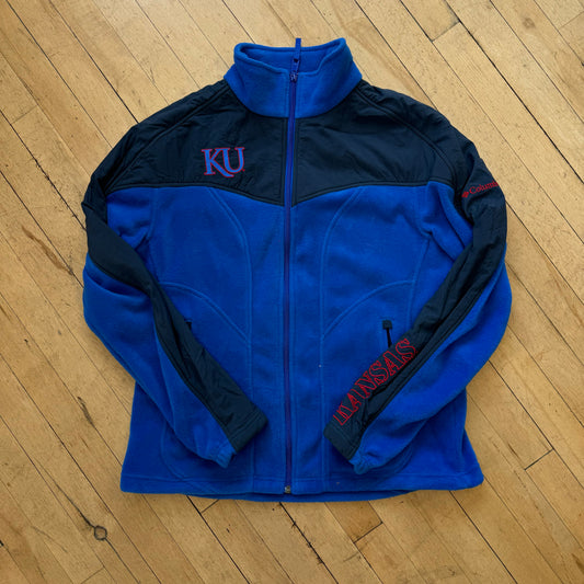 Y2K Columbia KU Fleece Jacket Sz S