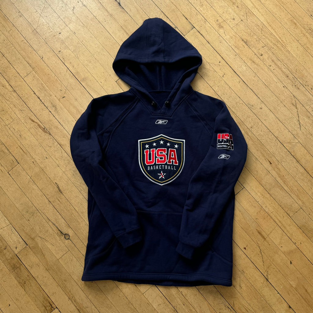 Vintage Reebok USA Basketball Hoodie Sz XXL