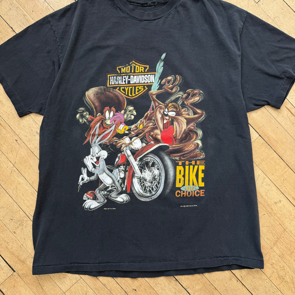 Vintage Harley Davidson x Looney Tunes T-shirt Sz XL