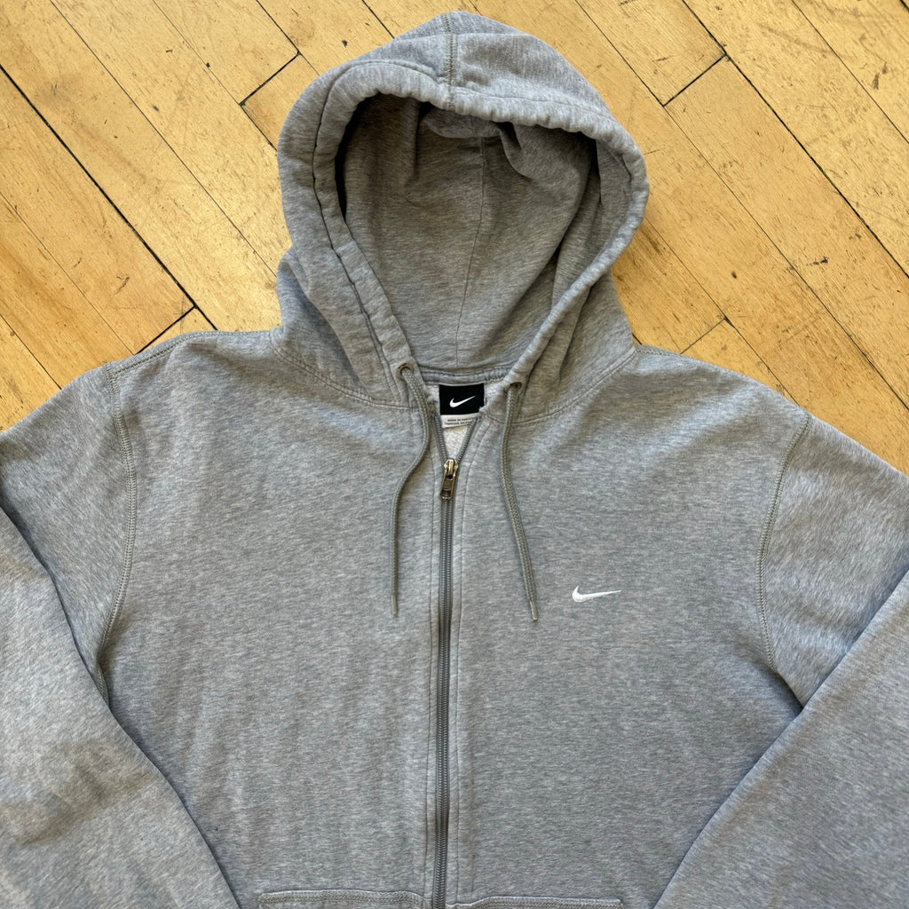 Y2K Nike Gray Zip-Up Jacket Sz XL