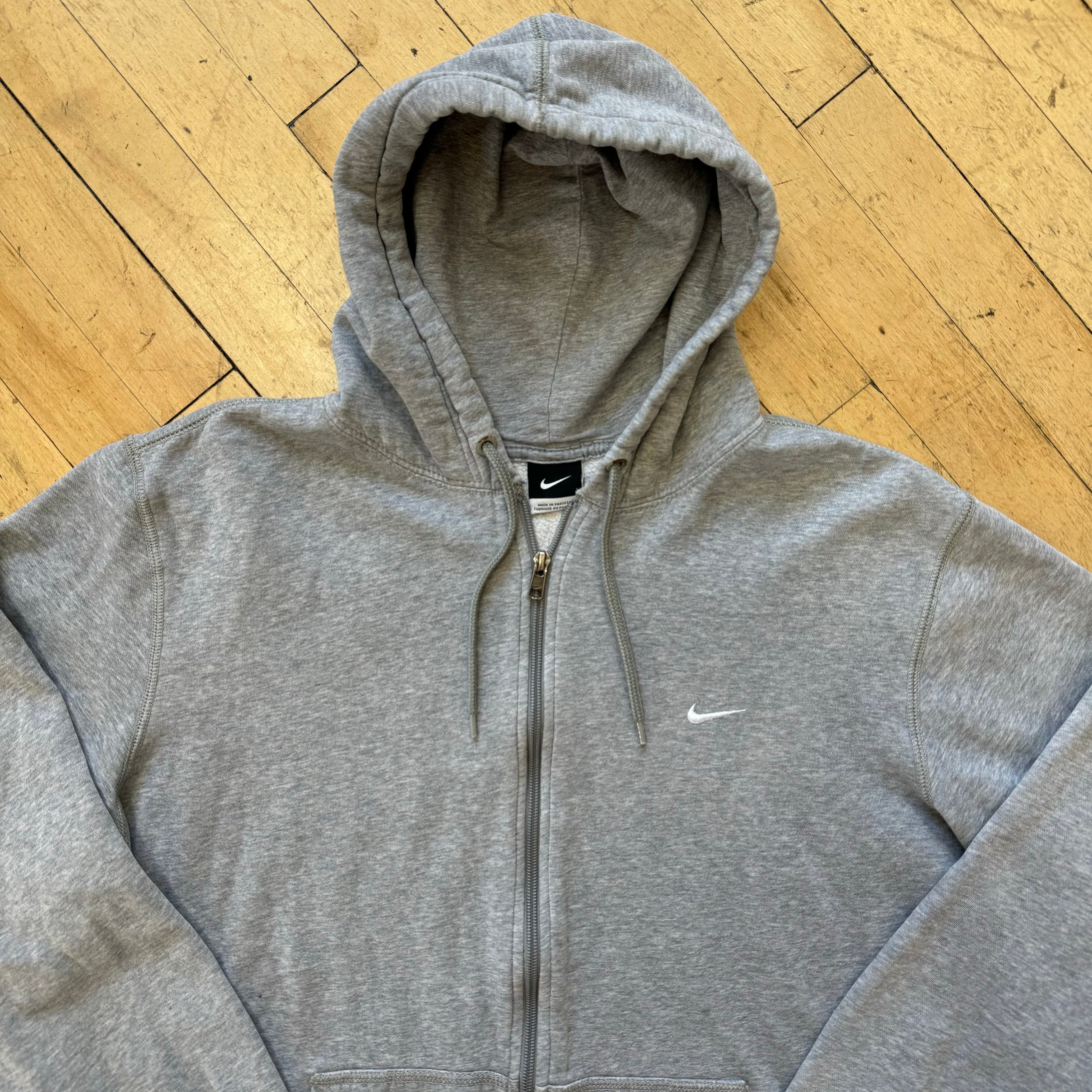 Y2K Nike Gray Zip-Up Jacket Sz XL