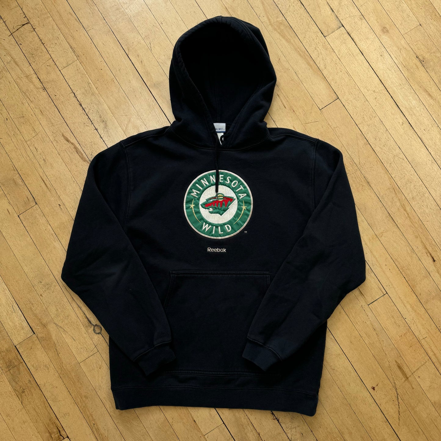 Vintage Reebok Minnesota Wild Hoodie Sz L