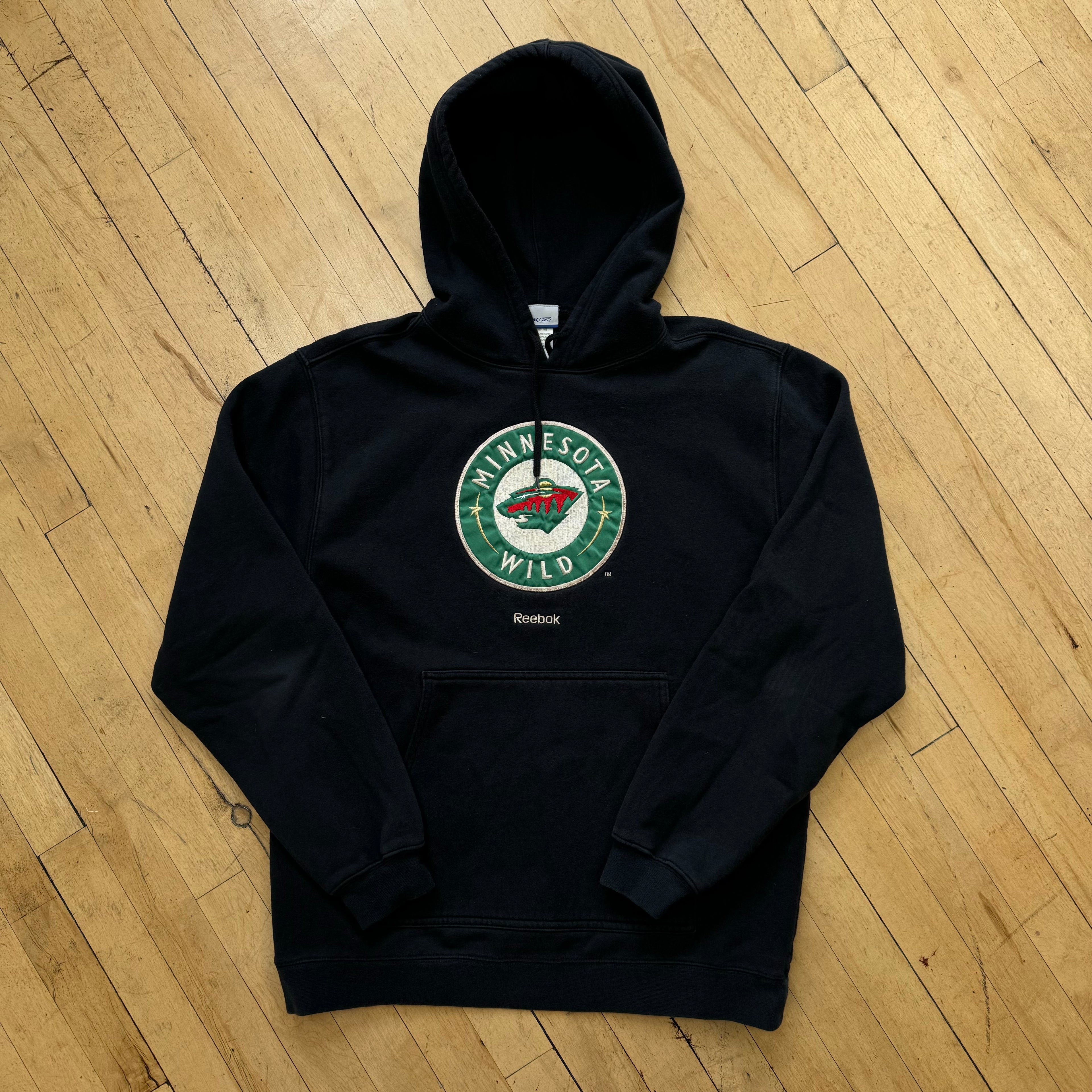 Vintage Reebok Minnesota Wild Hoodie Sz L