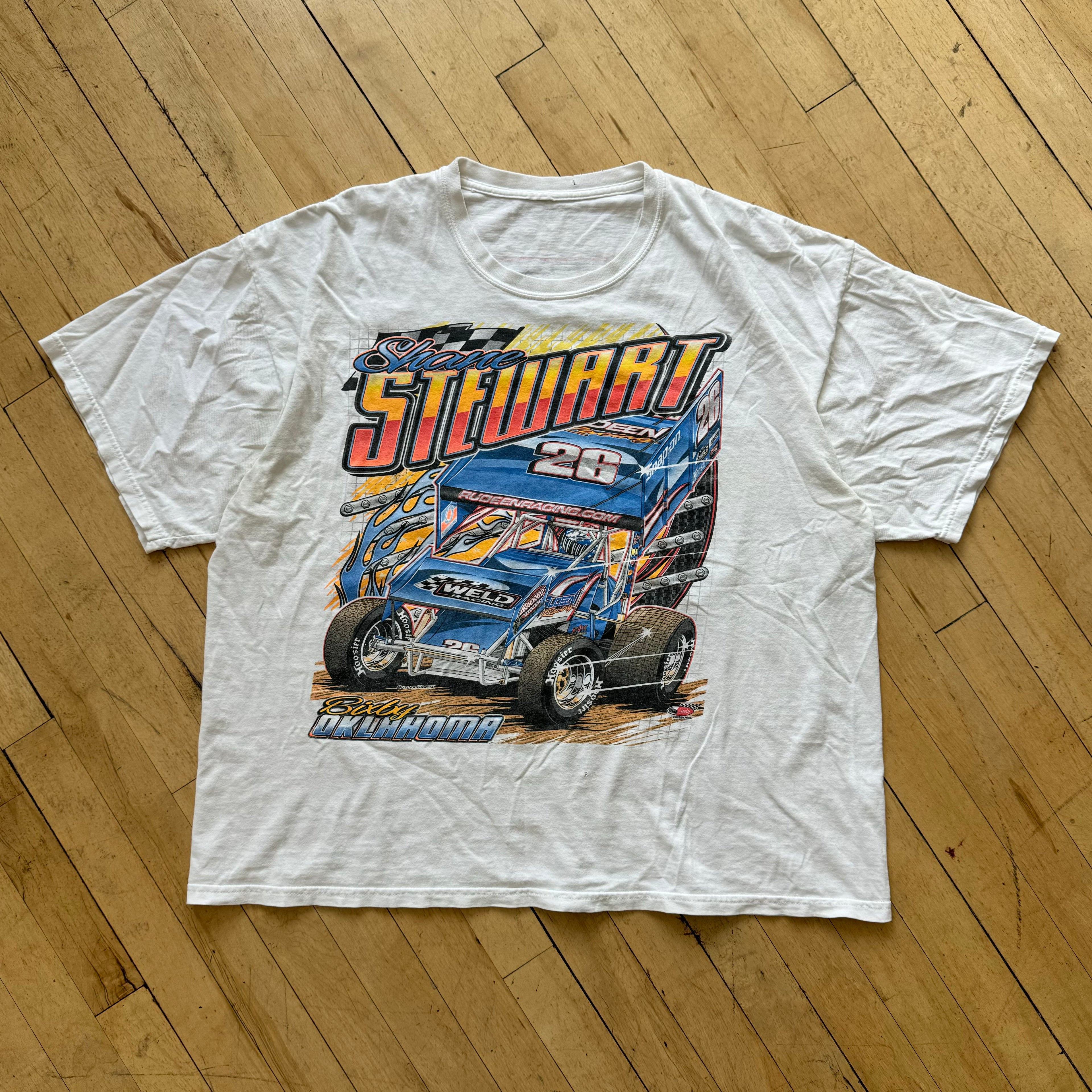 2000s Shane Stewart Sprint Car T-shirt Sz XXL