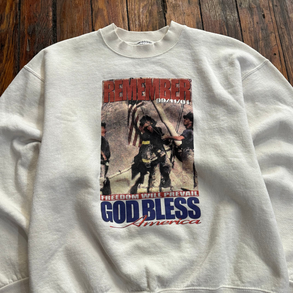 Vintage Remember 09/11/01 CrewNeck Sz XL