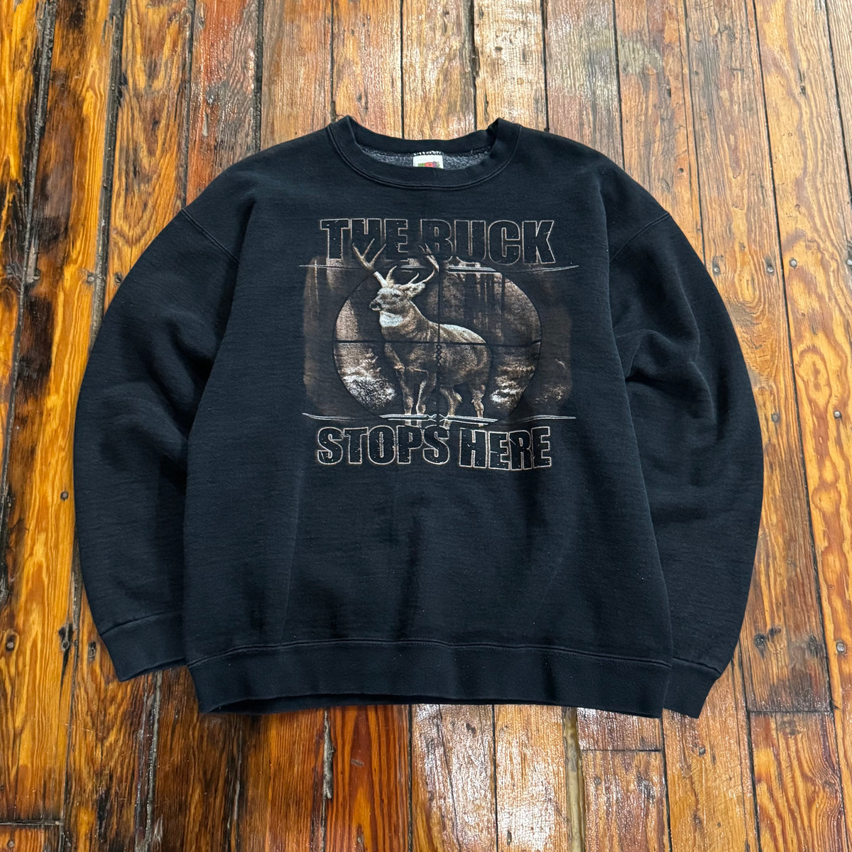 Vintage The Buck Stops Here CrewNeck Sz L